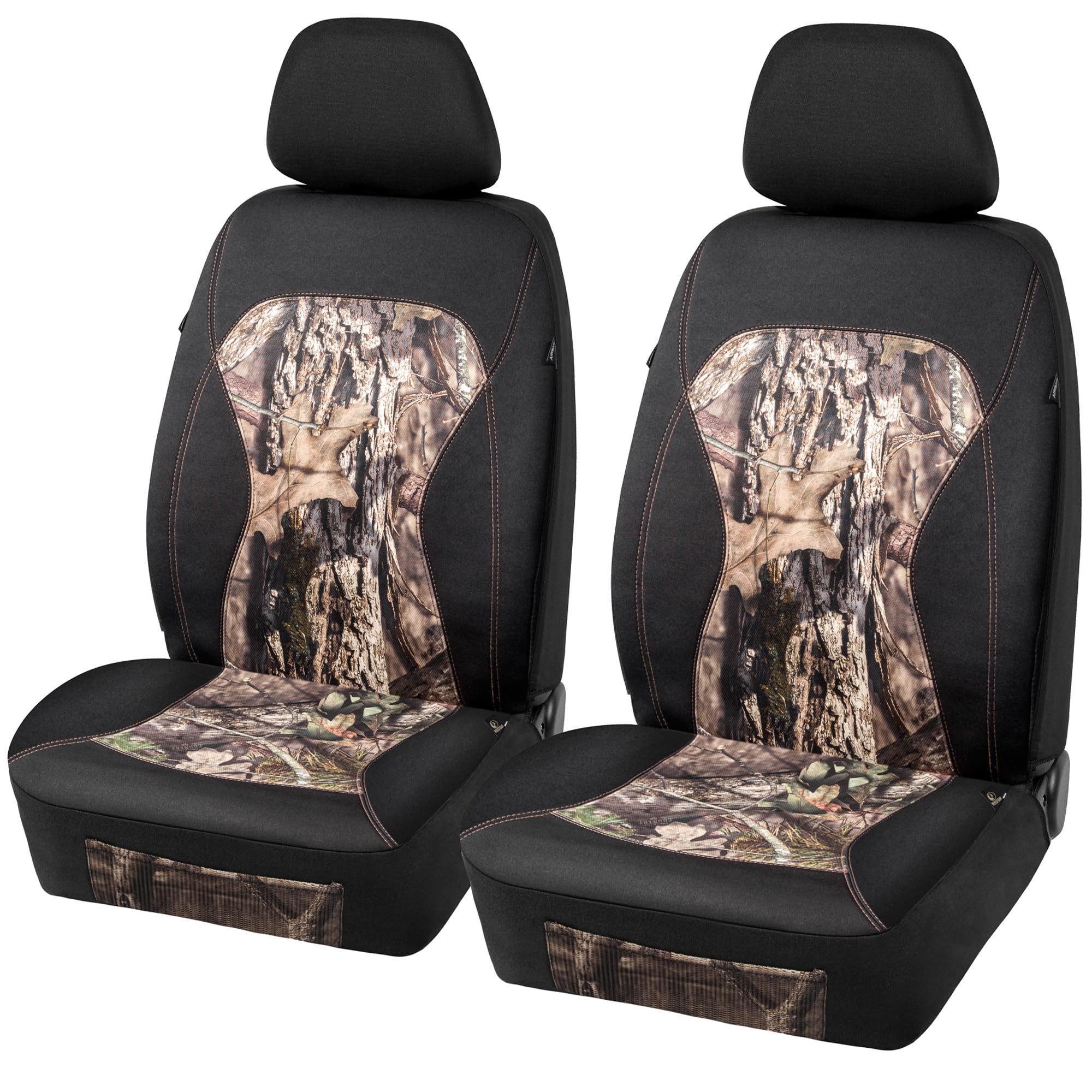 Mossy Oak Low Back Camo Seat Covers, Airbag Compatible, Universal Fit, Fits Most Bucket Seats - Made With Premium Waterproof Neo