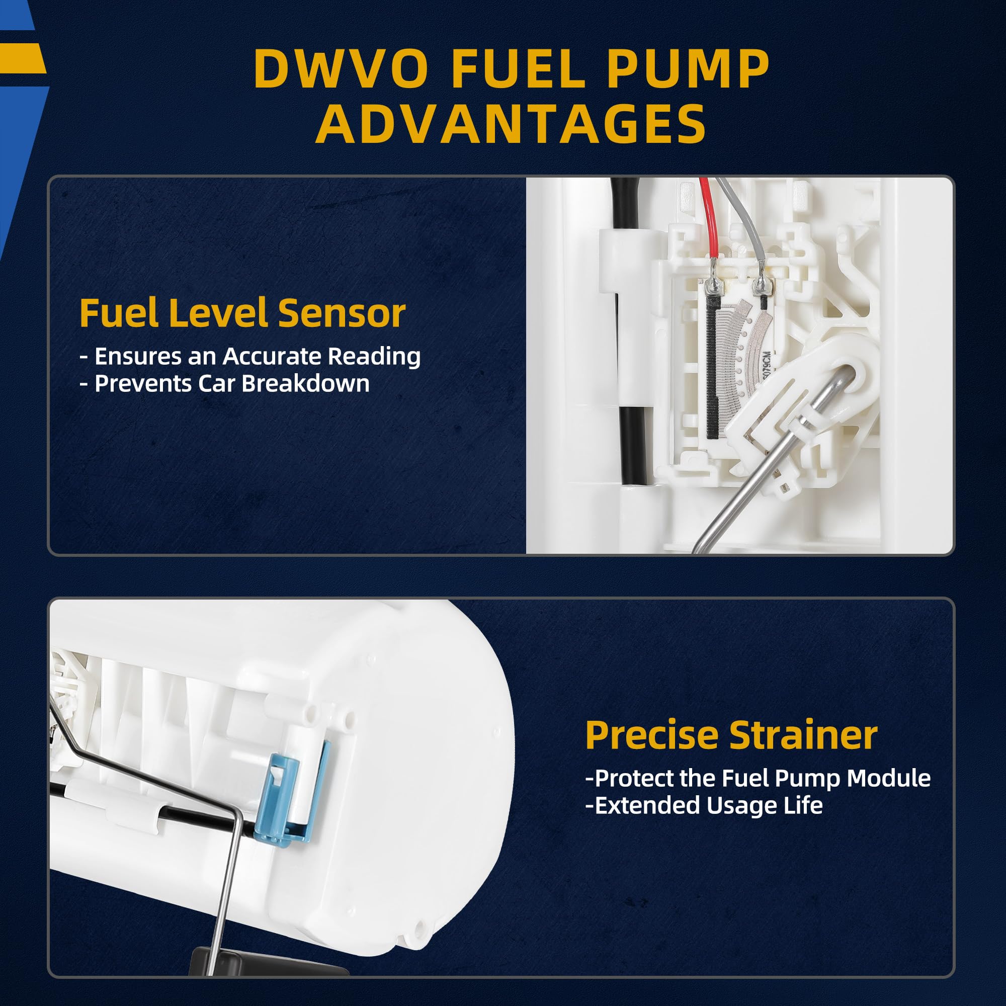 Dwvo Fuel Pump Module Assembly With Sending Unit Compatible With Sienna 2007 2008 2009 2010 V6 3.5L Gas