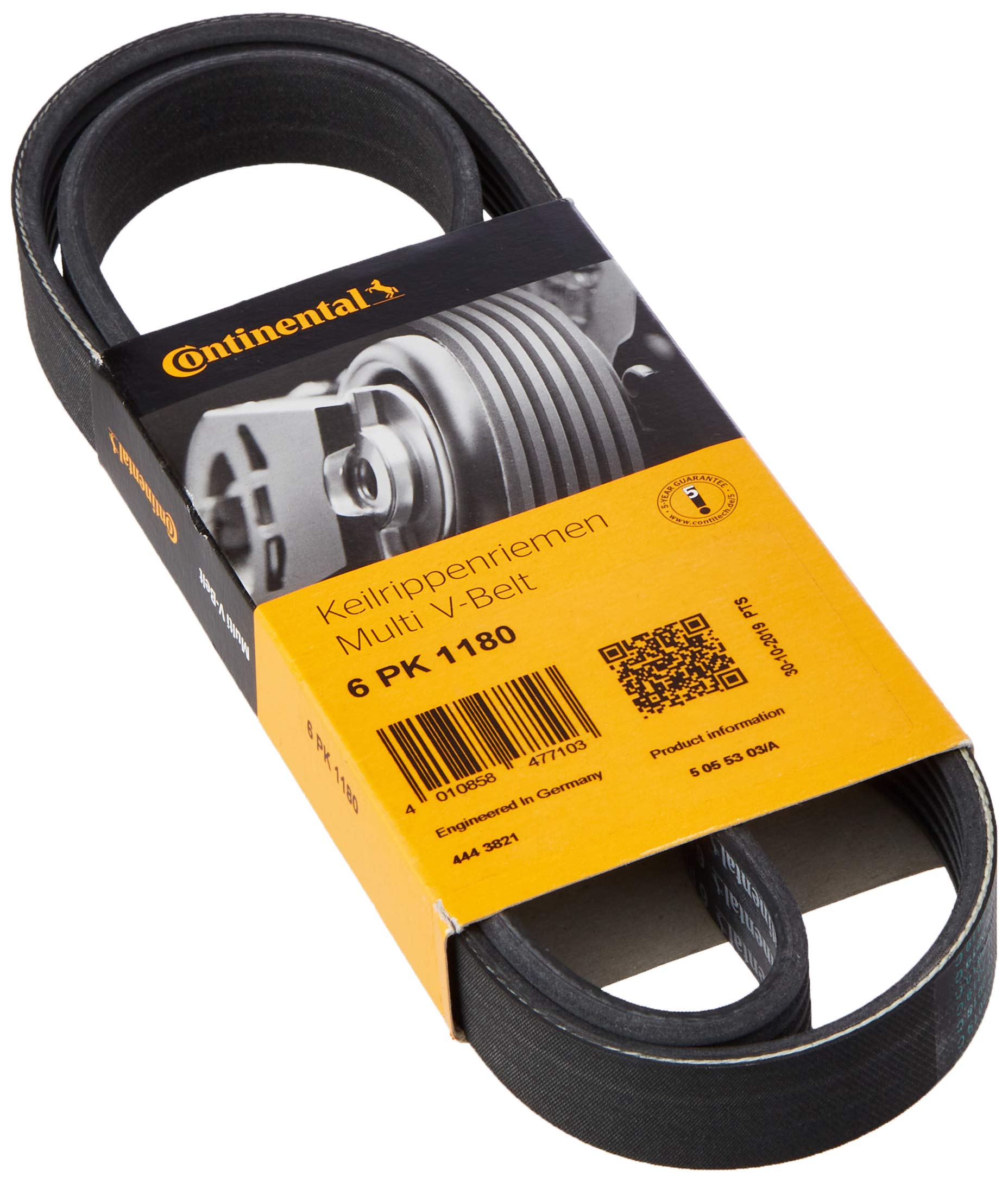 Continental 6PK1180 Metric Multi V-Belt