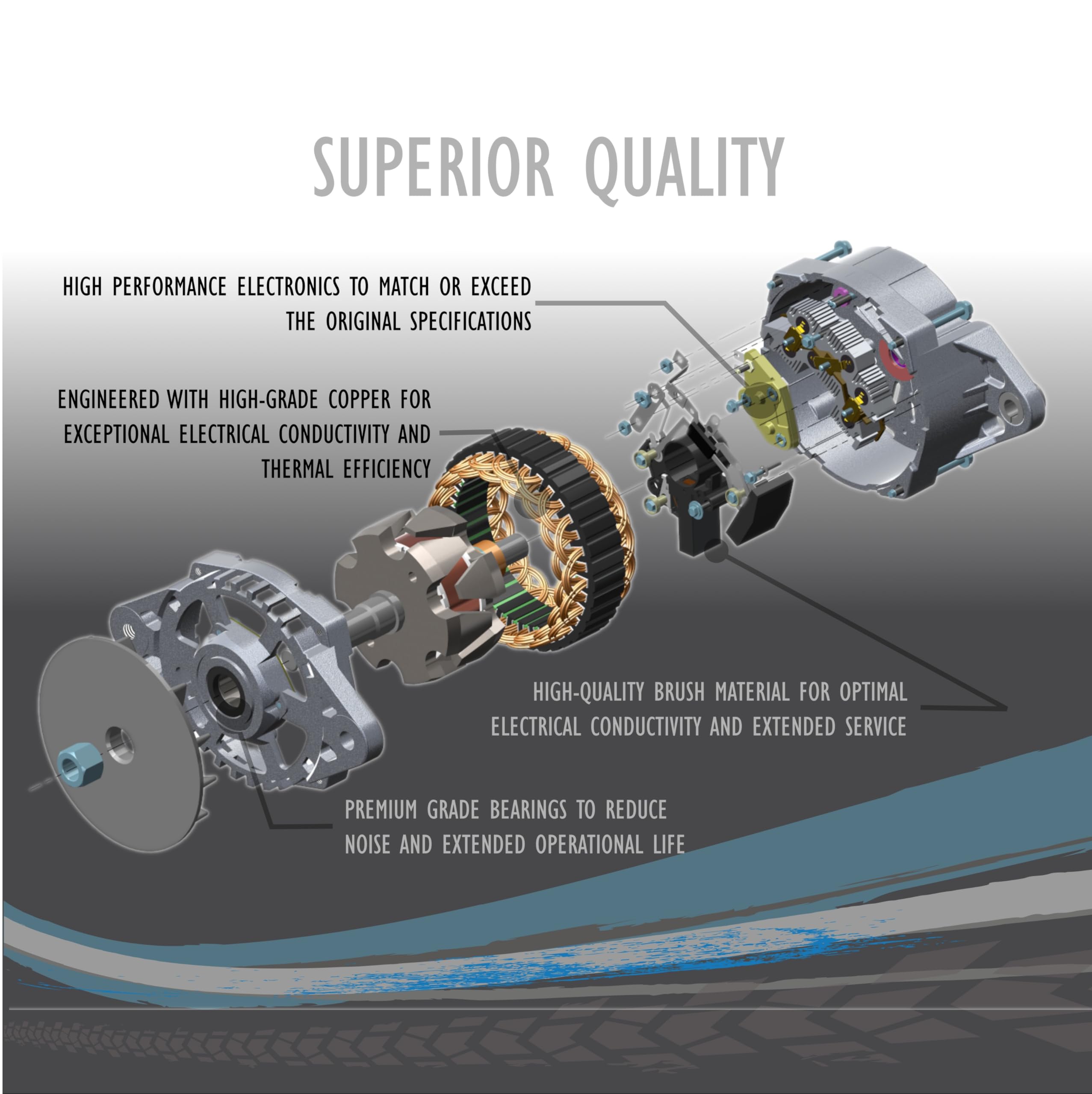 OEG Parts New Alternator Compatible With Volvo Penta Marine Engines D1-13 D1-20 D1-30 D2-40 D2-55 D2-75A D4-180 D4-210 D4-225 D4