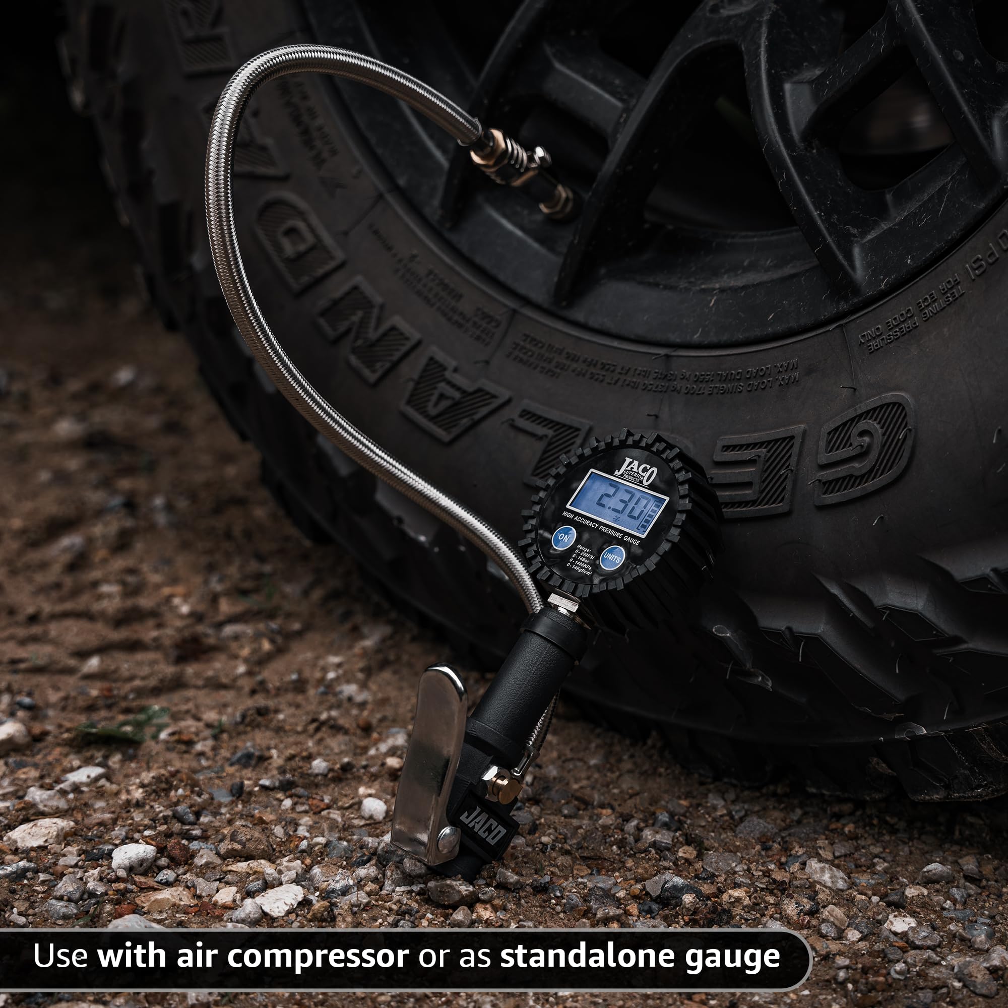 Jaco Flowpro Digital Tire Inflator With Pressure Gauge - 200 Psi