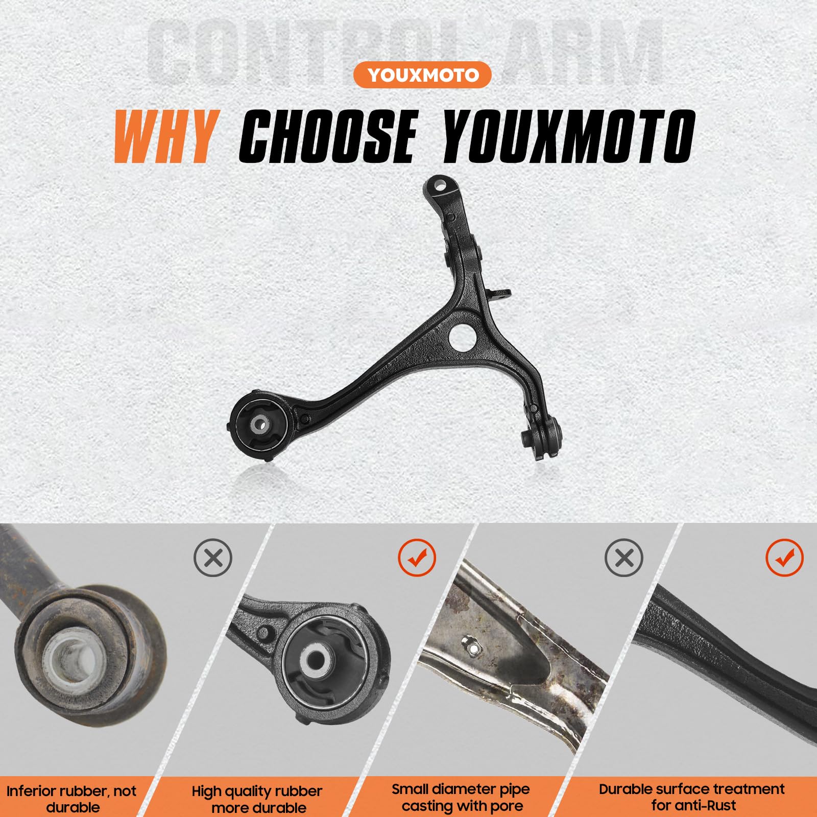 Front Lower Control Suspension Arms Fit For Honda Accord 2003-2007, Fit For Acura Tsx 2004-2008, 2Pcs