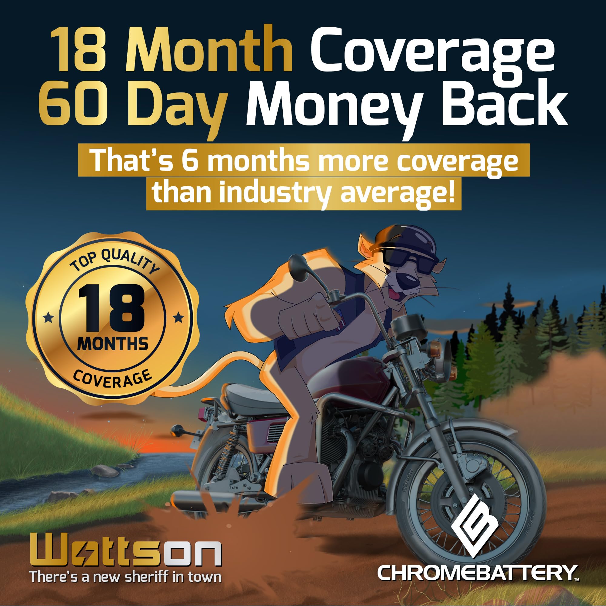 Cb Chromebattery Ytz14S Maintenance Free, 200Cca, Replacement Battery For Bmw, Honda, Suzuki, And Yamaha Motorcycles: 12 Volts,