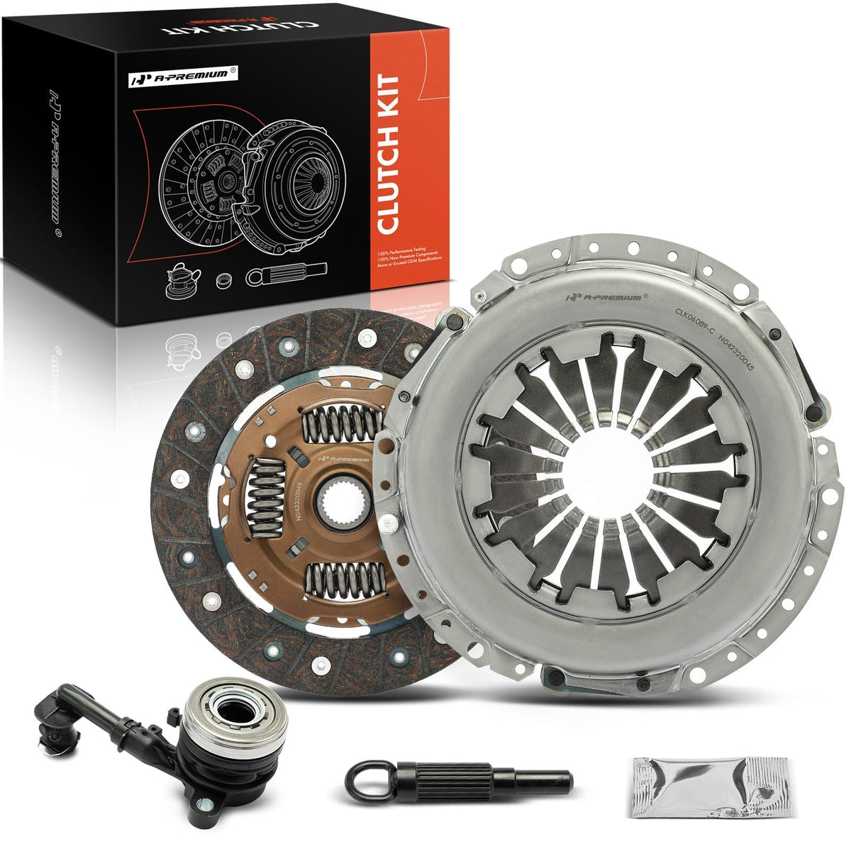A-Premium Transmission Clutch Kit with Clutch Slave Cylinder Compatible with Nissan Versa 2009-2019, Versa Note 2014-2017, L4 1.