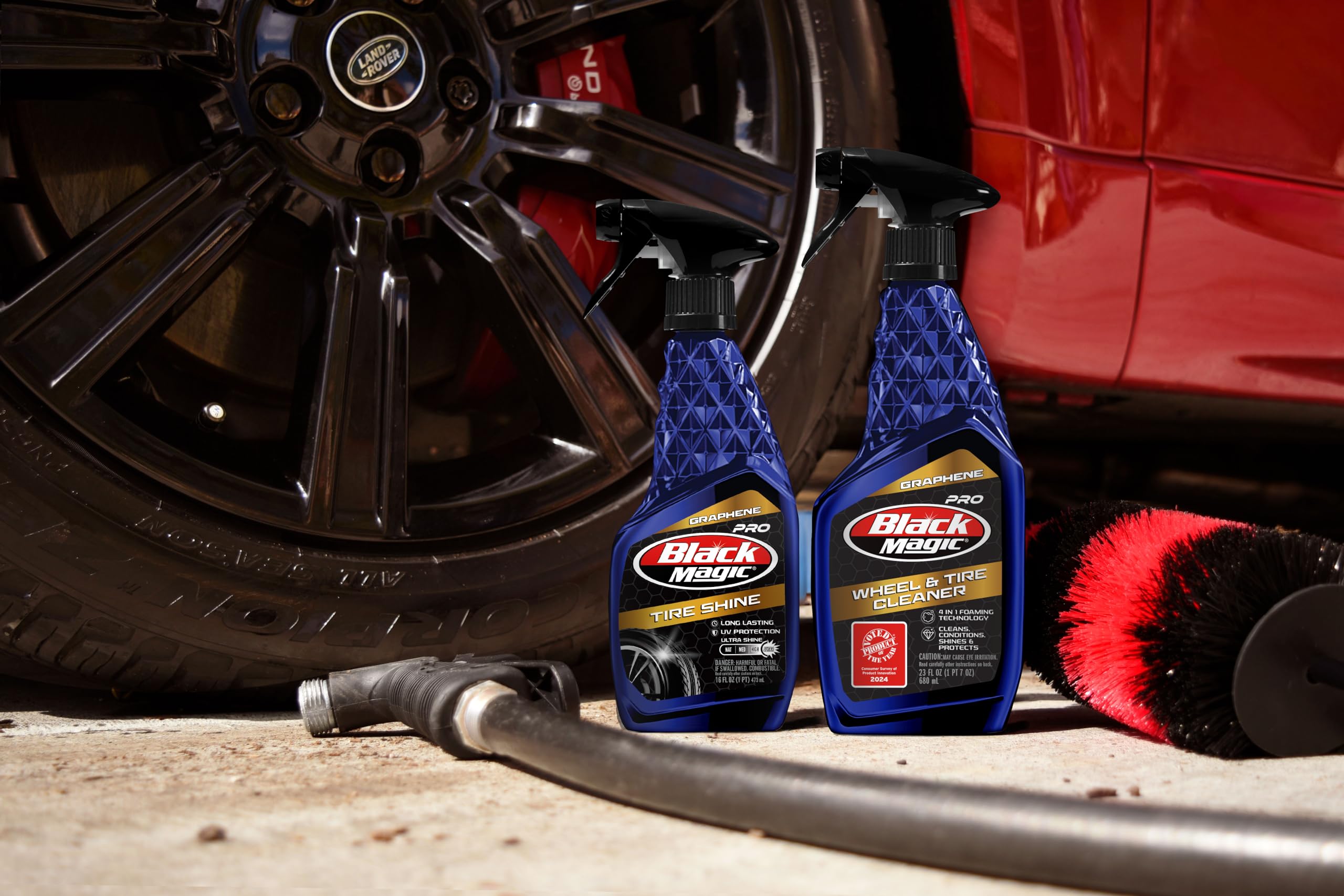 Black Magic 120177 Intense Graphene Tire Shine 16Oz - Top Of The Line Tire Shine And Durability, Repelling Brake Dust And Road G