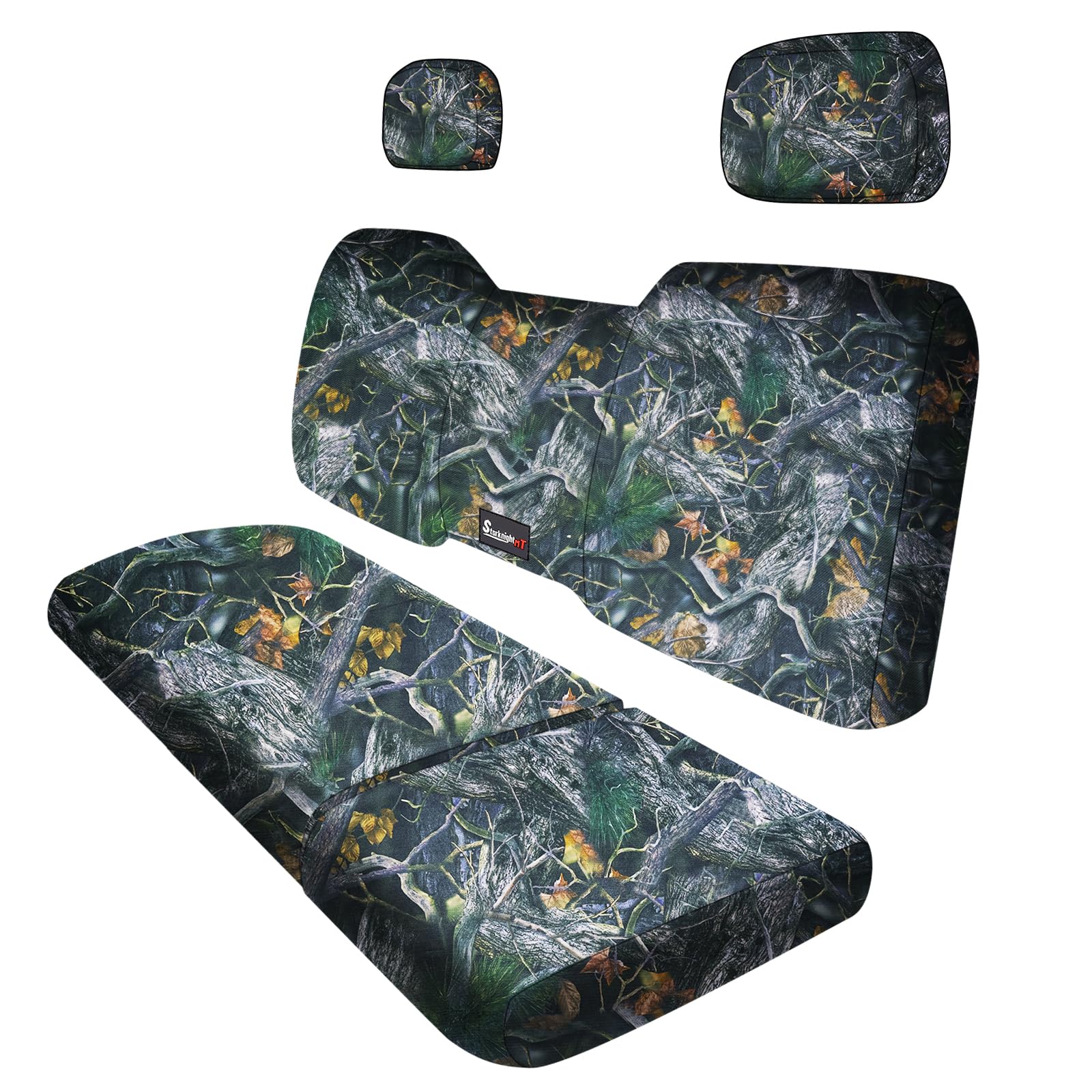 Starknightmt Ranger Seat Cover With Headrest Cover, Ranger 1000 Seat Cover Compatible With Polaris Ranger 1000/ Xp 1000/Crew Xp 1000 2018 2019 2020 2021 2022 2023 Water-Repellent Camouflage