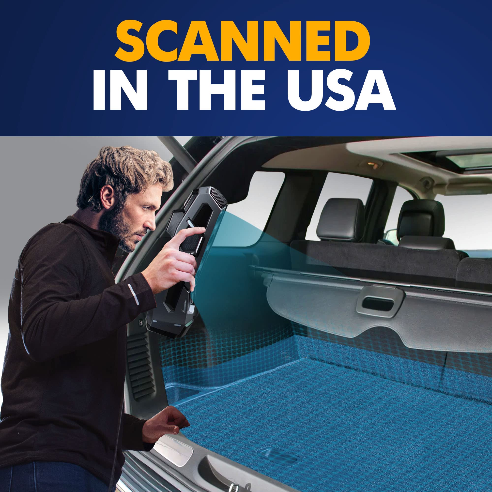 Premium Cargo Liner For Jeep Grand Cherokee 5 Seat Model Trunk Layout Behind 2Nd Row 2022-2025 - 100% Protection - Car Trunk Mat - All-Season Cargo Mat - 3D Shaped Laser Measured Trunk Liners