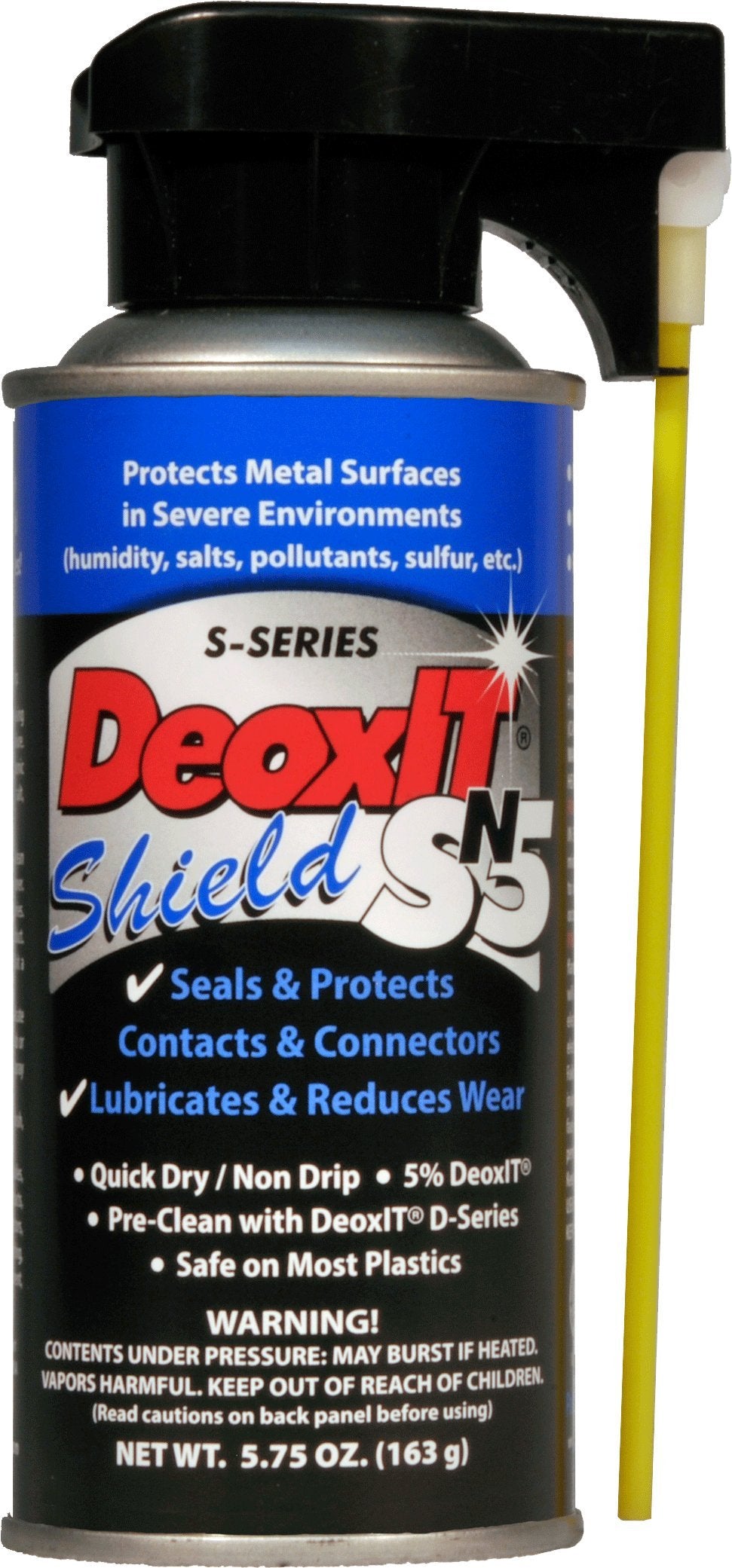 Caig Laboratories Deoxit Shield Sn5S-6N Spray, Contact Protector/Sealant For Severe Environments, 163G, Nonflammable/Non-Drip, P