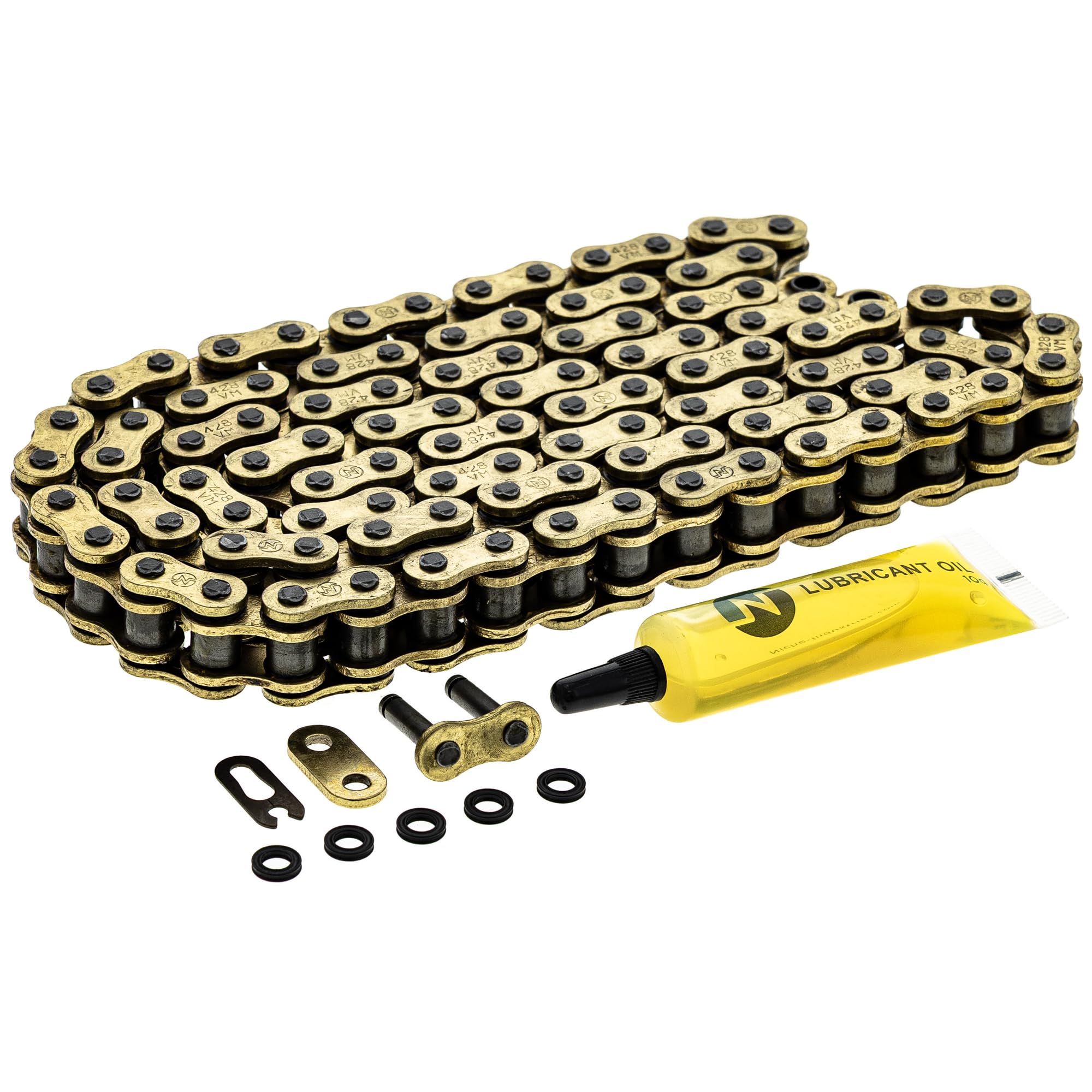 Niche Gold 428 X-Ring Chain 106 Links With Connecting Master Link