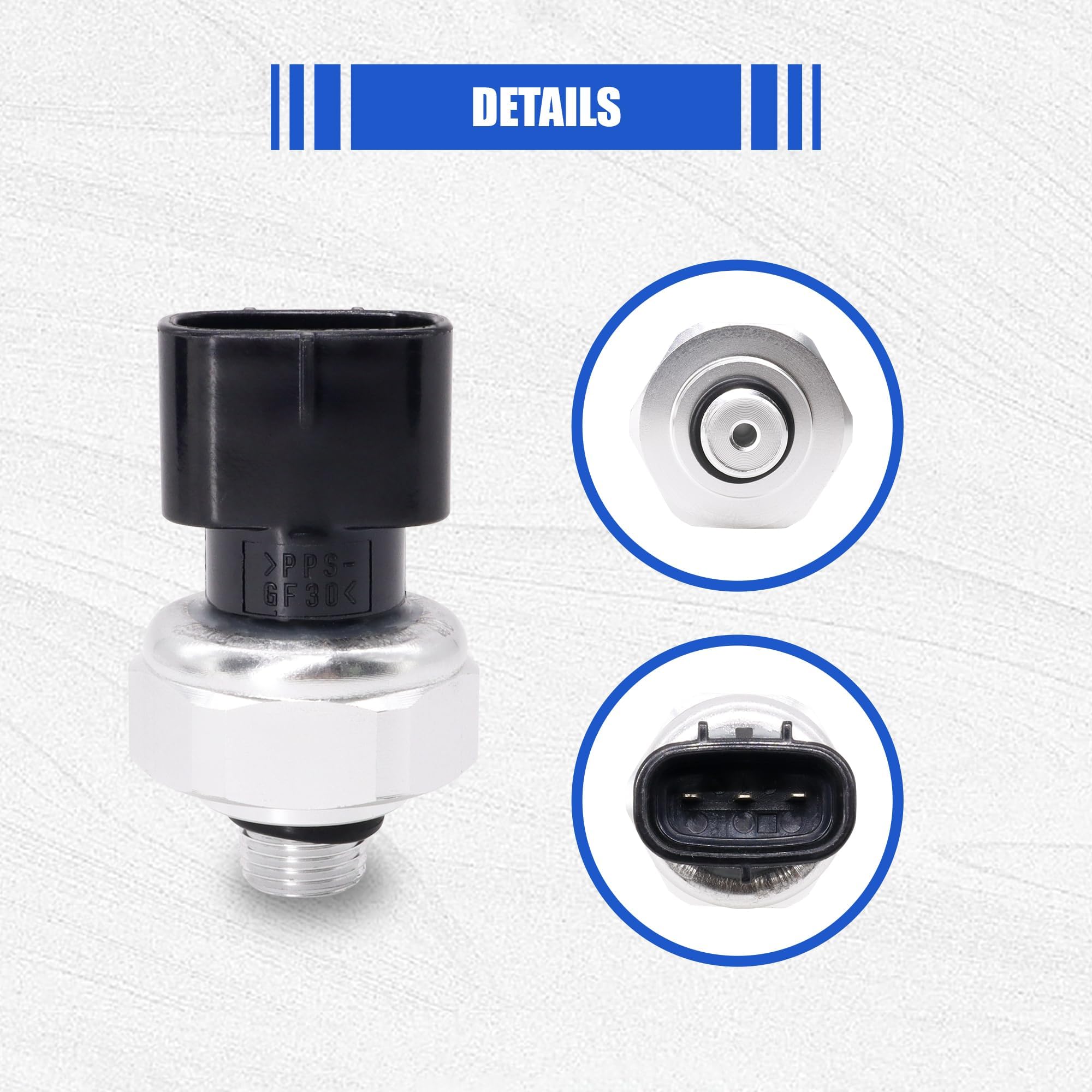 Hisport 88719-33020 A/C Pressure Sensor Switch - Pressure Transducer Compatible With Lexus Ct200H Es300H Gs F Gs350 Is350, Scion