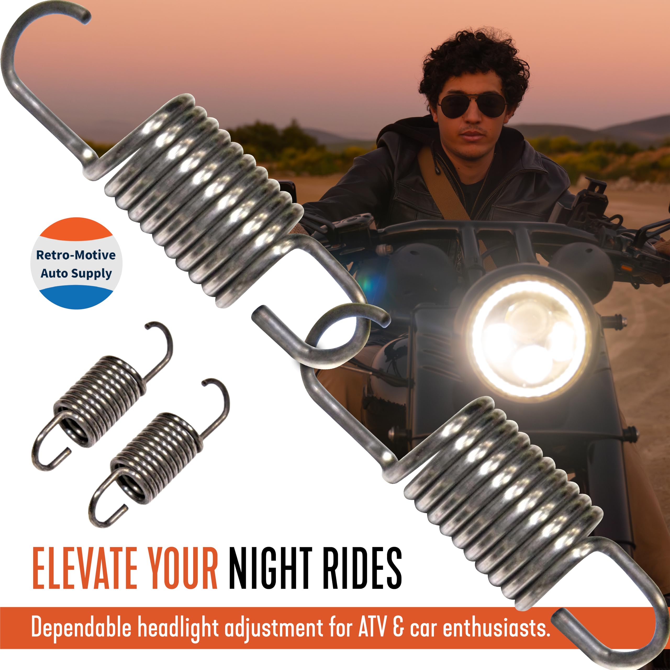 Retro-Motive Unbranded Headlight Adjusting Springs For Gm & Chevy 68-79 - Used For Headlamp And Headlight Assembly Adjuster (2 P