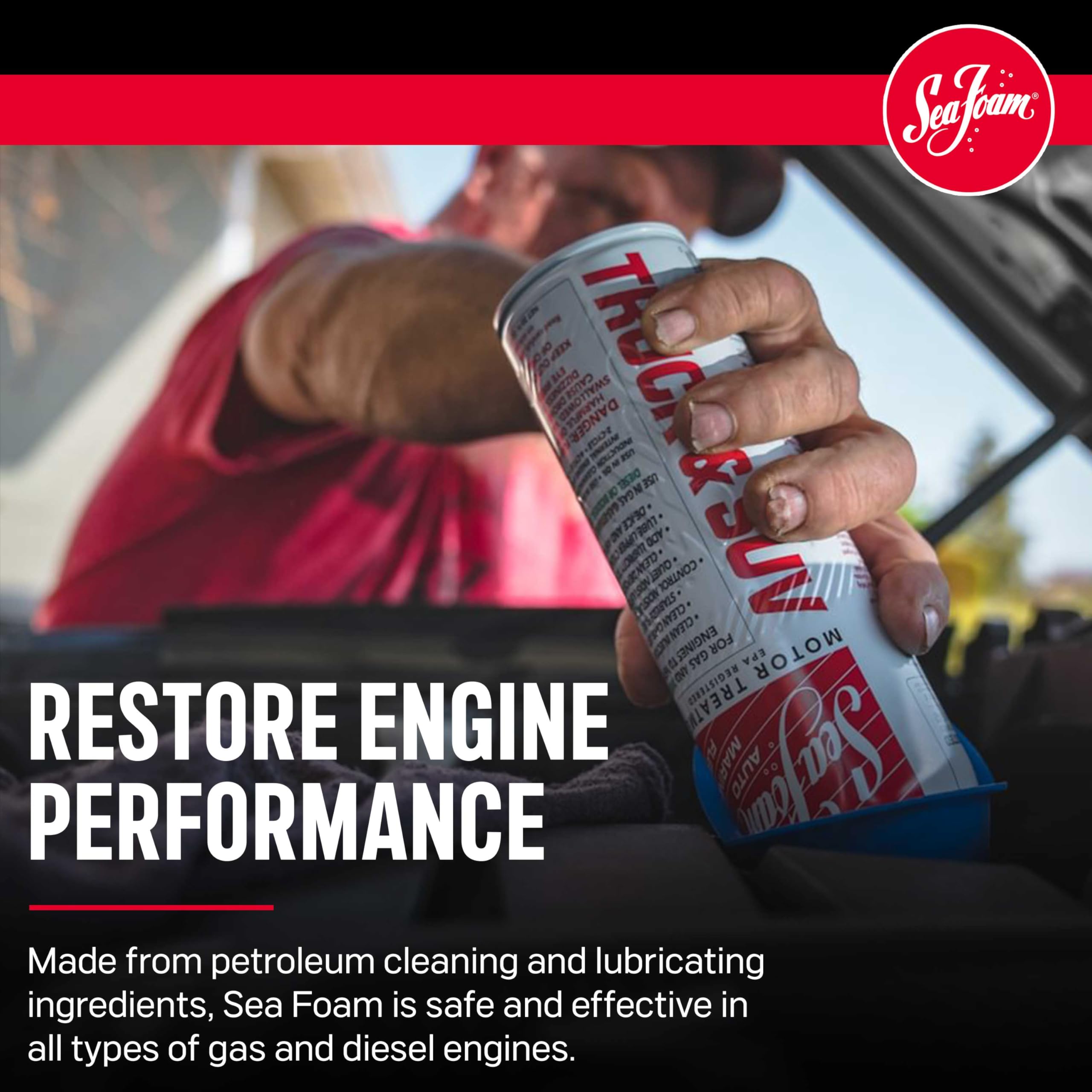 Sea Foam Truck & Suv Motor Treatment Fuel & Oil Additive, St20, 20 Oz, Pack Of 6