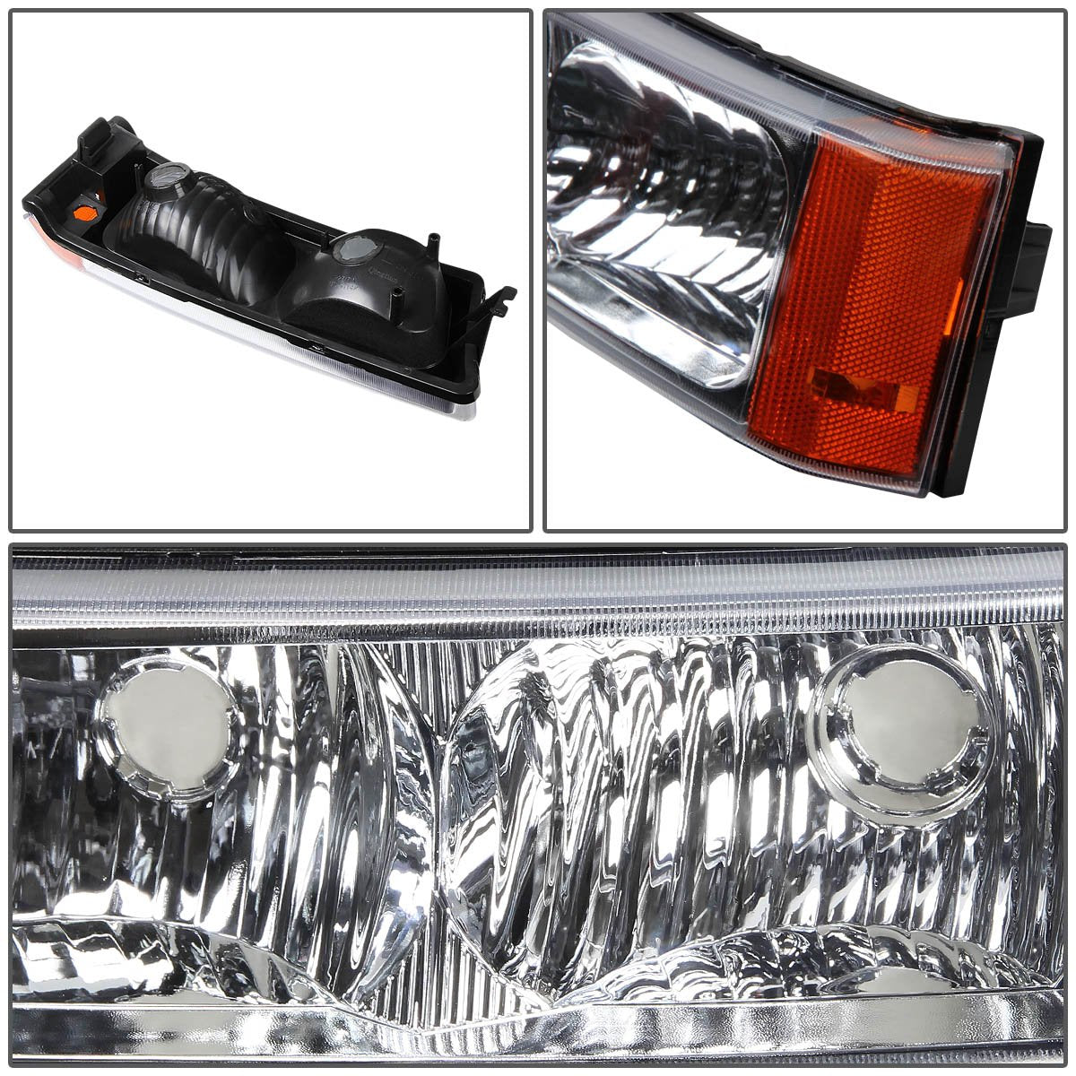 Dna Motoring Blcs032Pcham Bumper Light For 03-06 Avalanche Silverado 1500Hd 2500Hd 3500