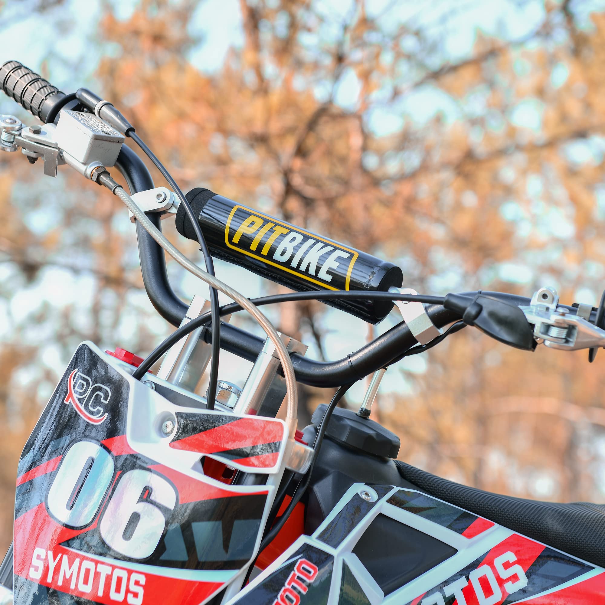 Rutu 7/8'' Dirt Bike Handlebars With Foam Pad - Motorcycle Handlebars Compatible With Crf Yzf Kxf, Klx, Rmz, Drz Pit Dirt Bikes,