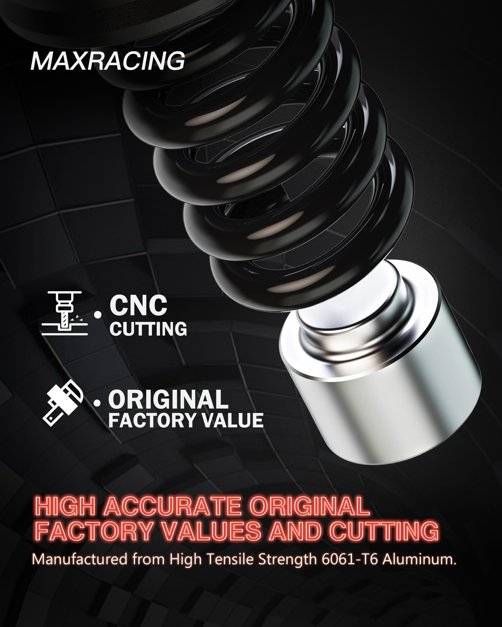 Maxracing 3'' Rear Leveling Kit & Rear Lift Spacers Compatible With 2009-2025 Dodge Ram 1500 | 2000-2020 Tahoe | 2000-2020 Subur