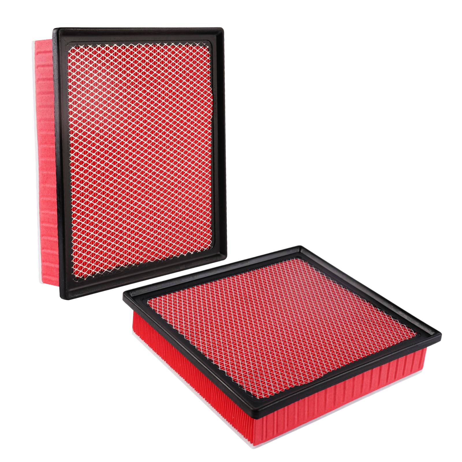 RVgolf 2PCS Engine Air Filter Fit for Toyota Sequoia 2014-2022 5.7L, Toyota Tacoma 2018-2022 3.5L, Toyota Tundra 2013-2021 4.0L 