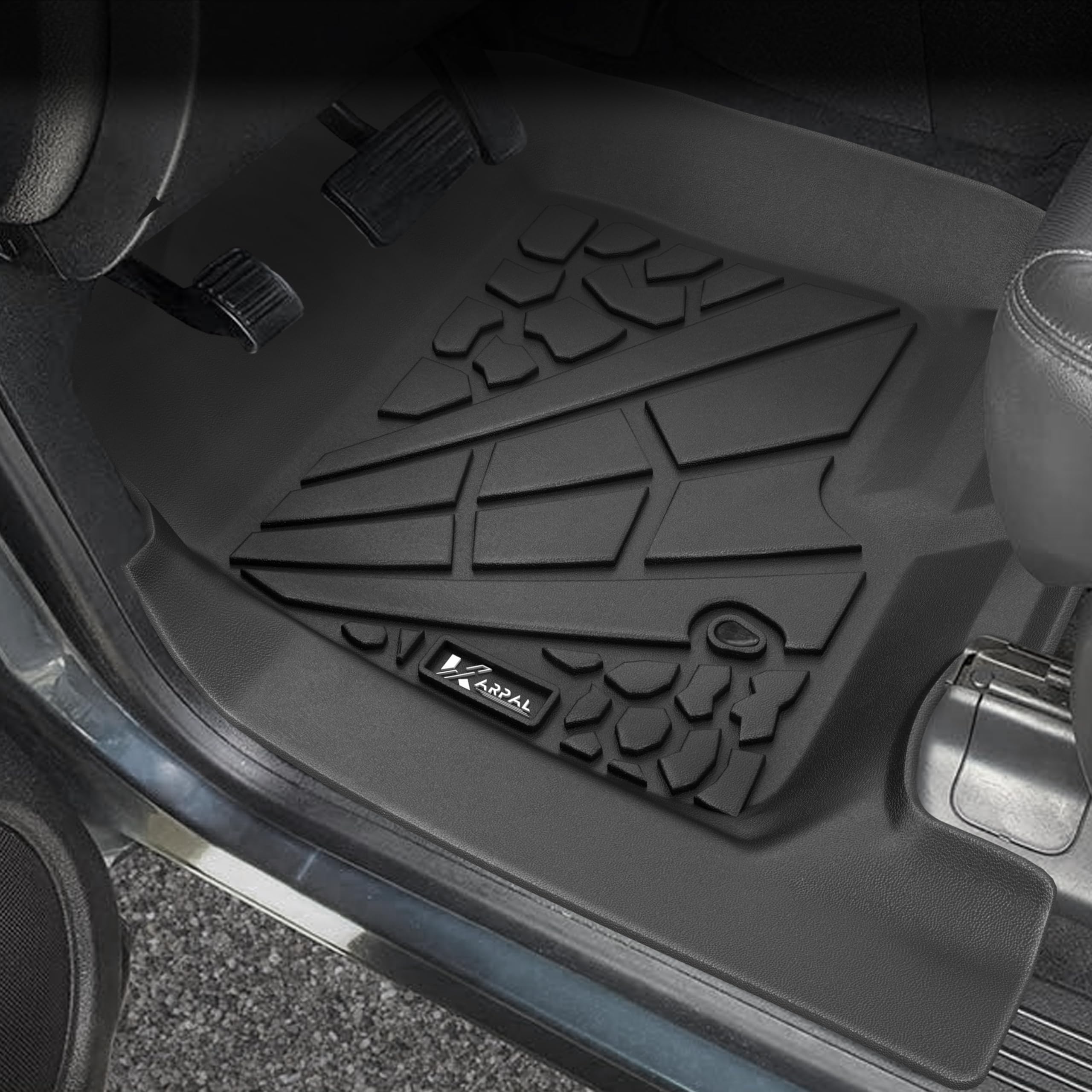 Karpal Floor Mats Fit For 2007-2014 Chevrolet Tahoe/Suburban/Gmc Yukon/Yukon Xl/Denali (No Hybrid Models), Tpe All Weather Prote