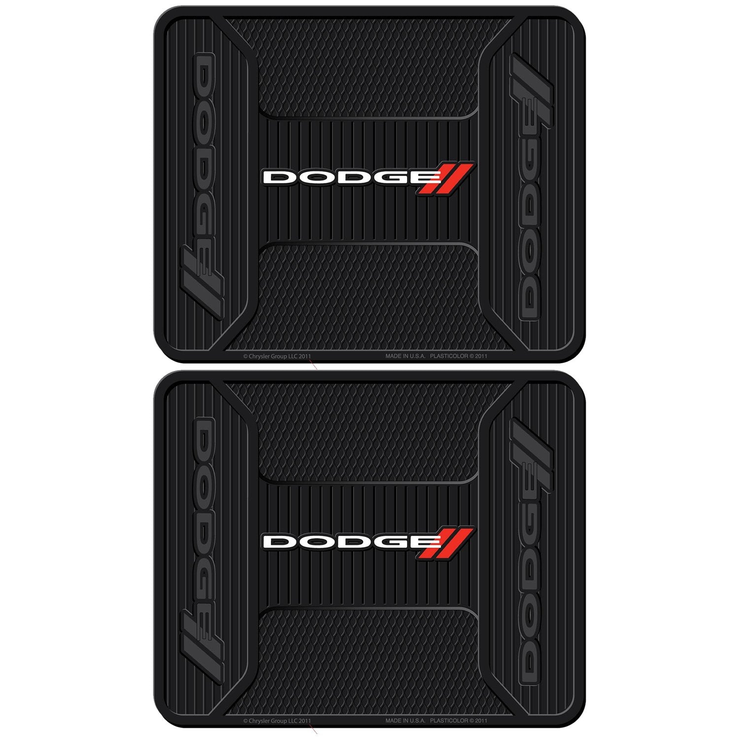 U.A.A. Inc. Elite Series Front & Rear Car Truck Suv Seat Rubber Floor Mat For Dodge Ram