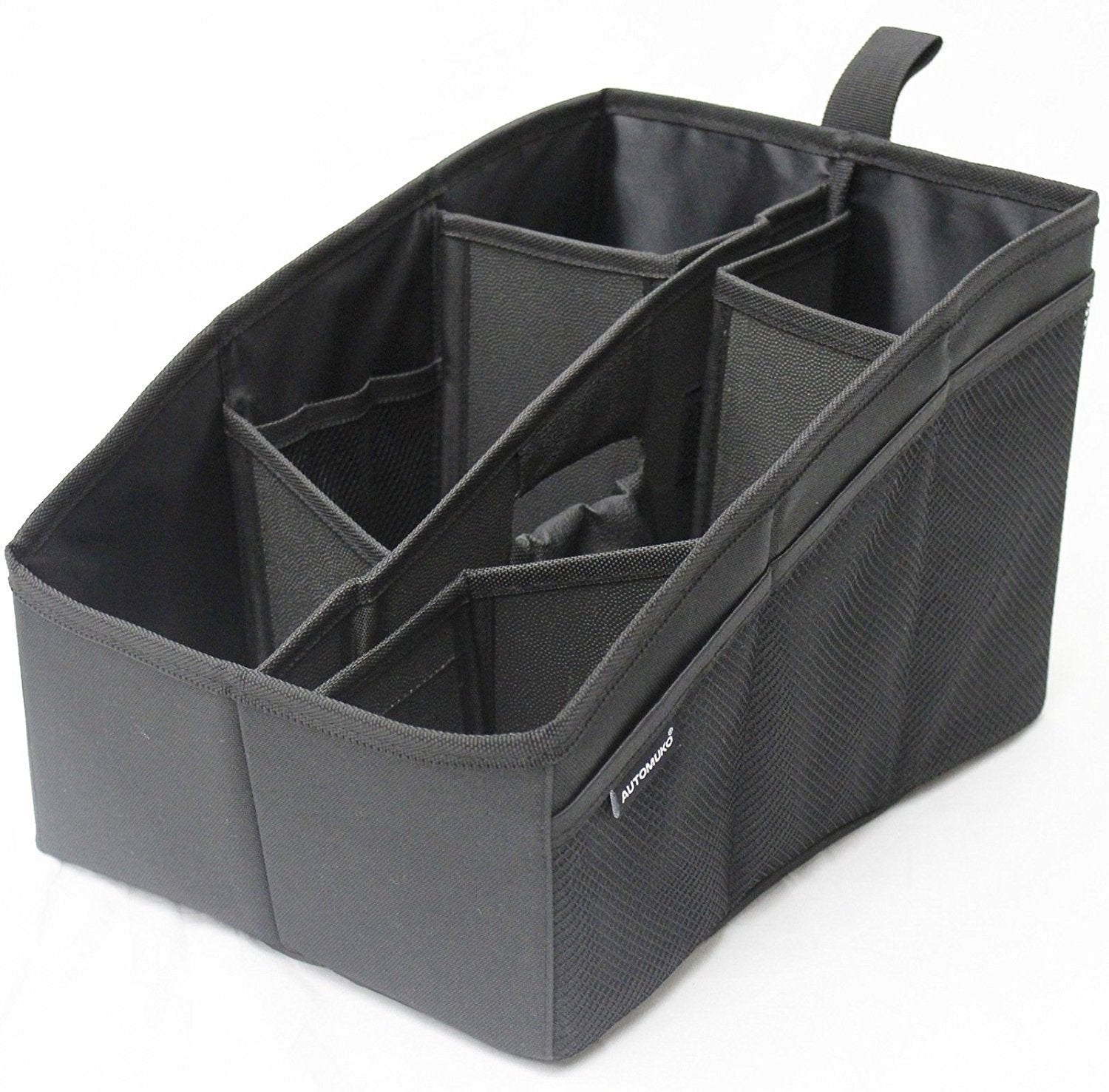 AutoMuko Car Organizer, Car Console Organizer with 6 Large Pockets, + Adjustable Dividers for Keeping Miscellaneous Items Organi