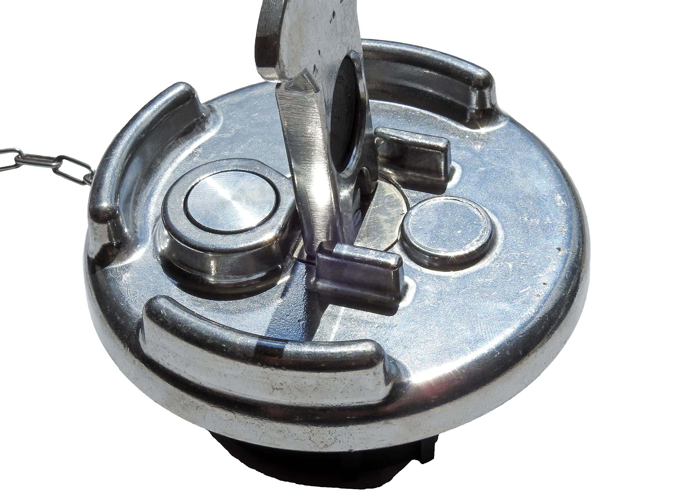 Road King Truck Parts Non-Locking Aluminum Lever Style Diesel Fuel Cap for Peterbilt