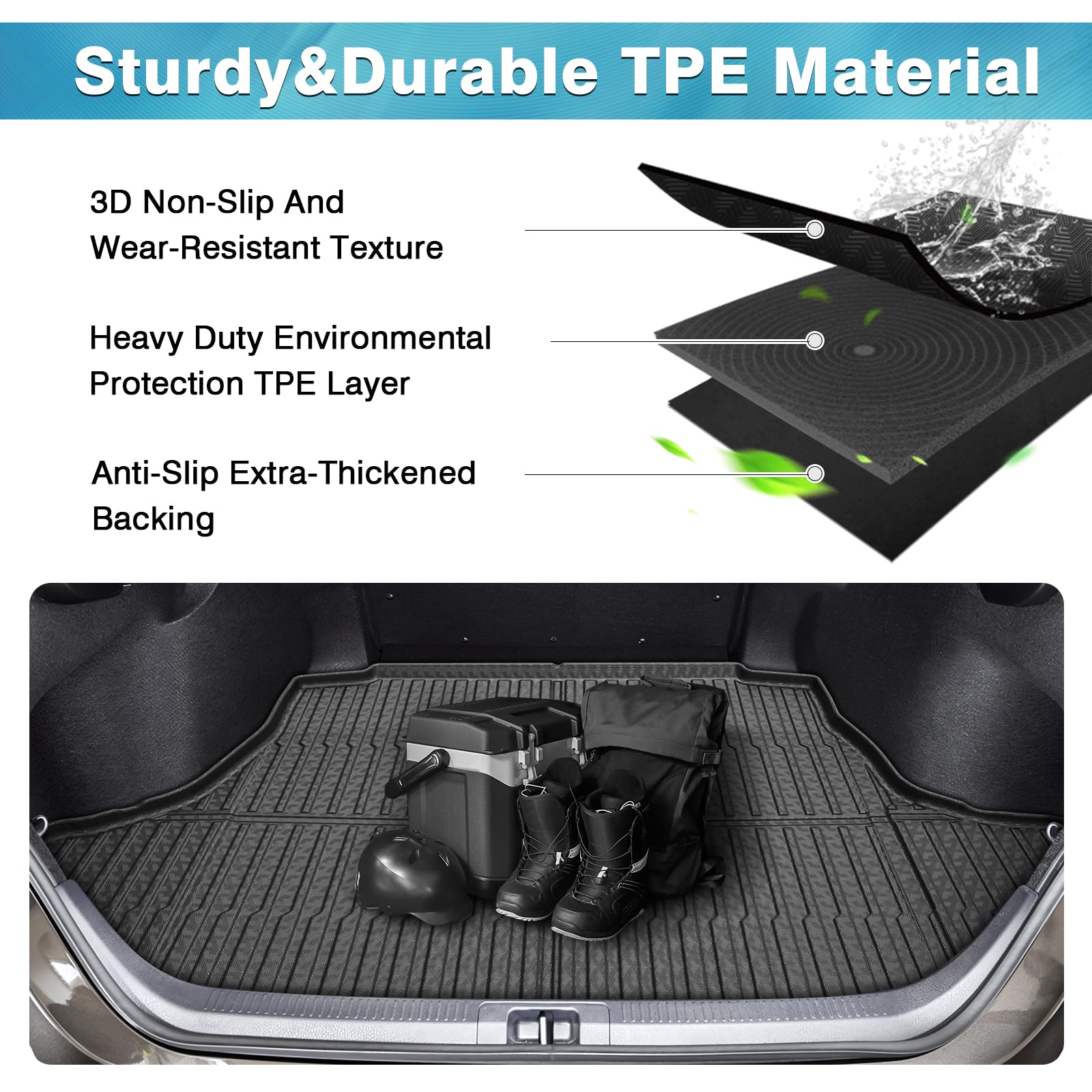 Mixsuper Cargo Liner For Lexus Nx/Nx Hybrid 2026 2025 2024 2023 2022 All Weather Cargo Mat Rear Trunk Liner Black