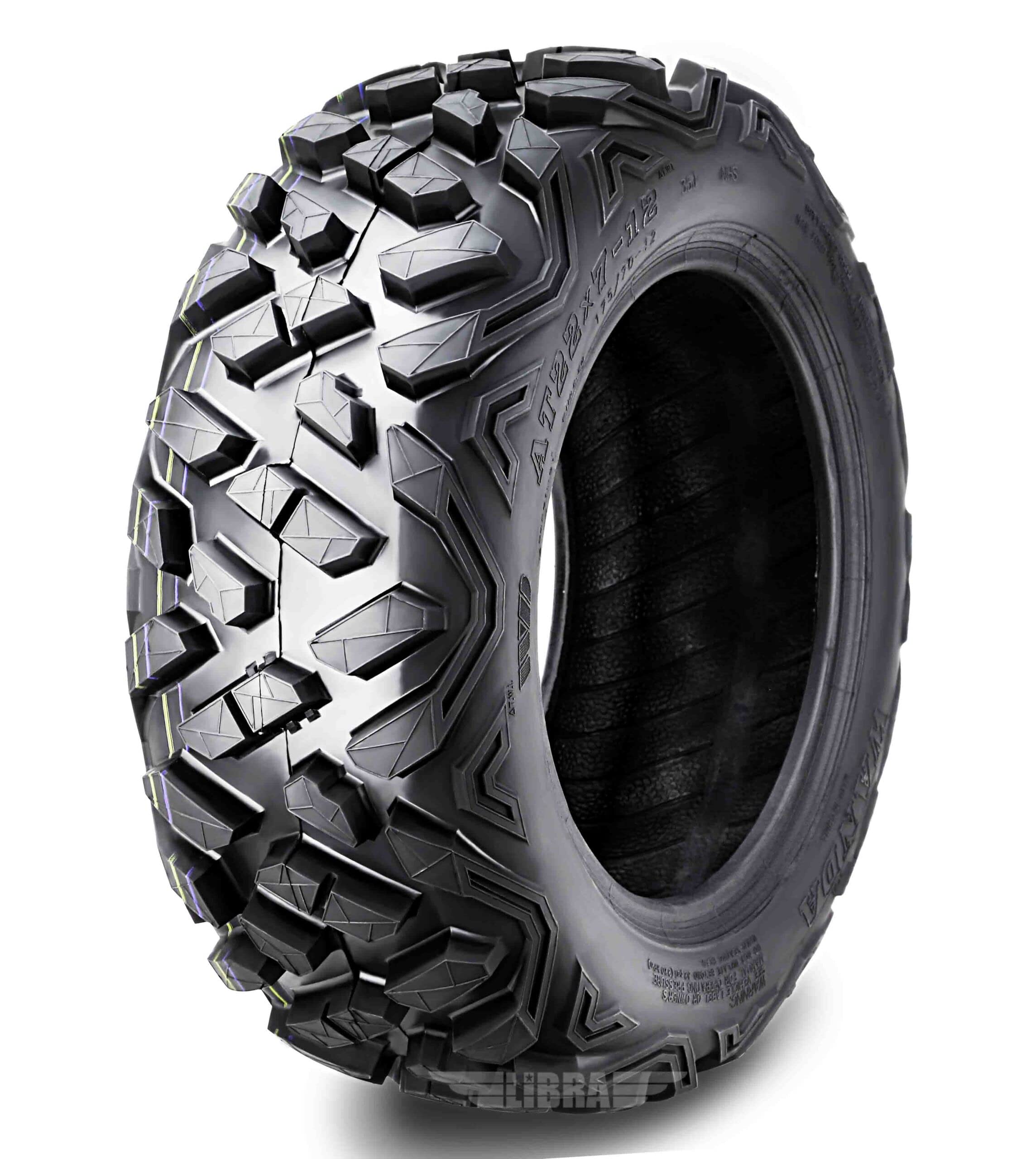 Wanda Set 2 Atv Tires 22X7-12 22X7X12 6Pr Bighorn Style