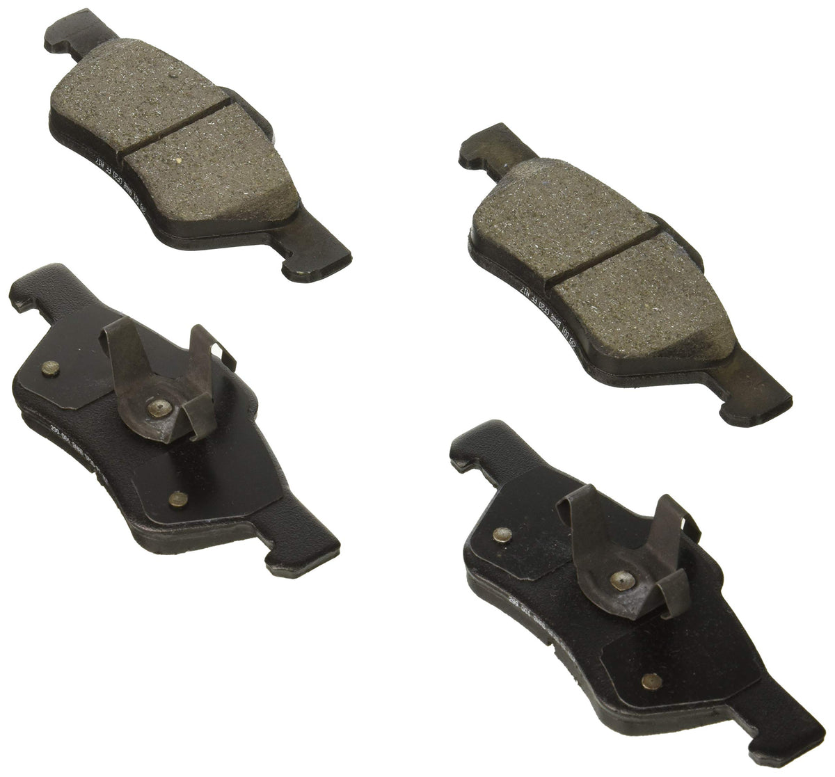 BOSCH BE1047H Blue Ceramic Disc Brake Pad Set With Hardware - Compatible With Select Ford Escape; Mazda Tribute; Mercury Mariner