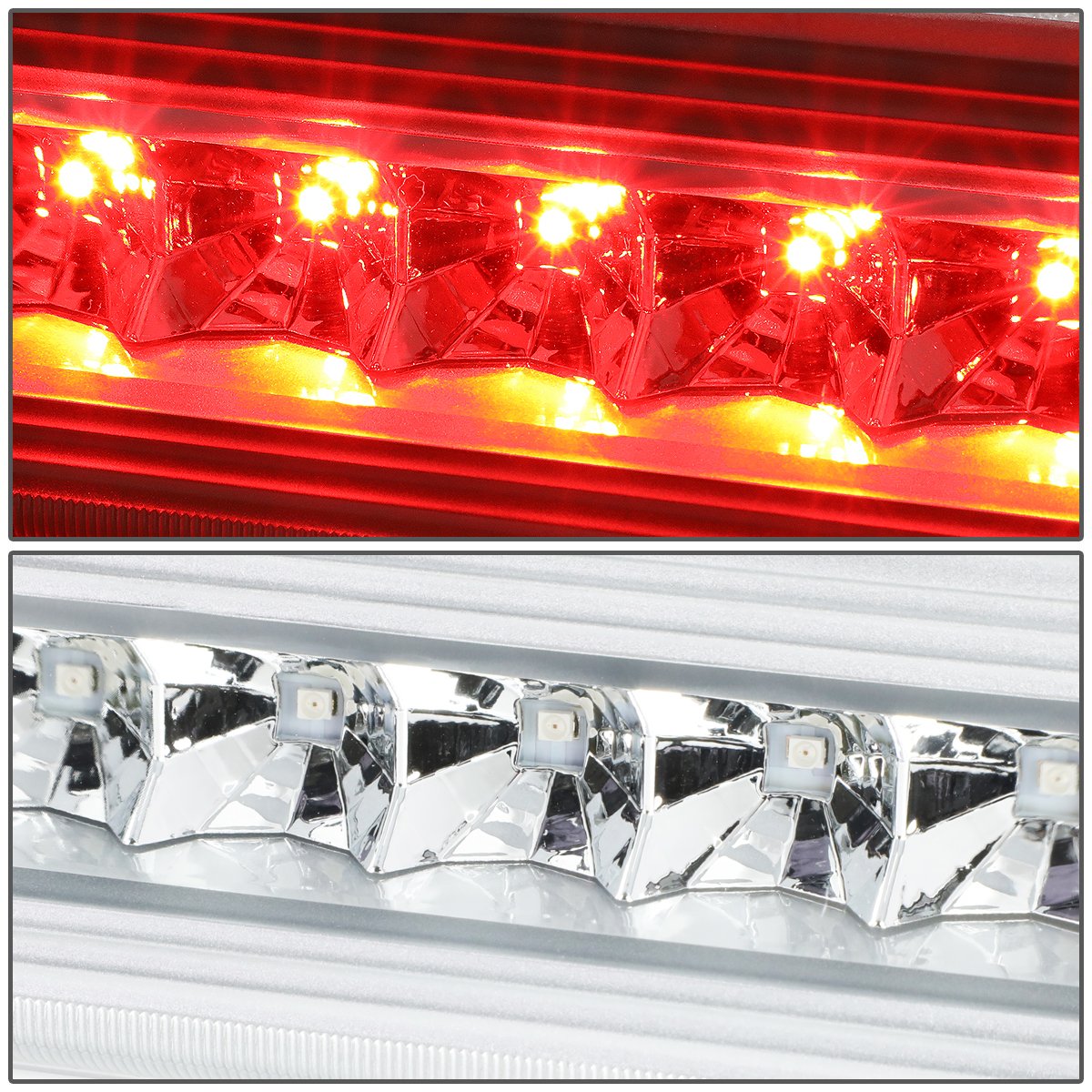 Dna Motoring 3Bl-Gmceq07-Led-Ch Chrome Housing Led Third Tail Brake Light [Compatible With 07-09 Equinox / 07-09 Torrent]