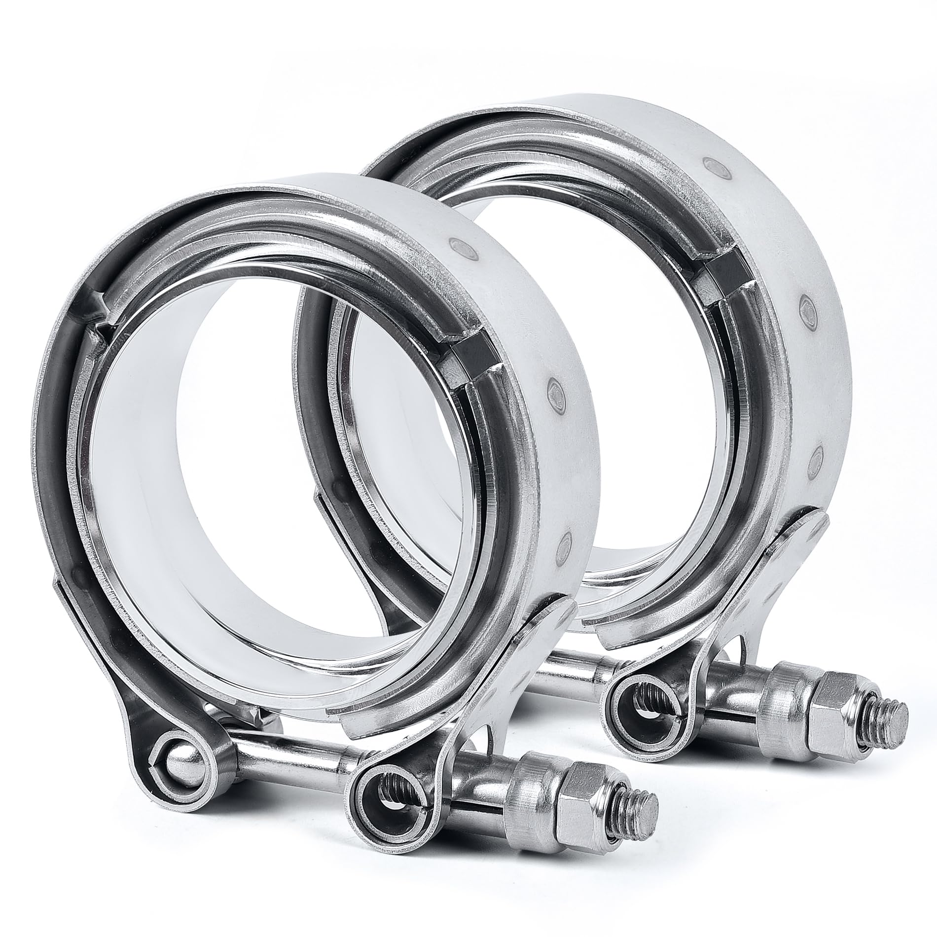 Evil Energy 2.0 Inch V Band Clamp With Flange Male Female Stainless Steel