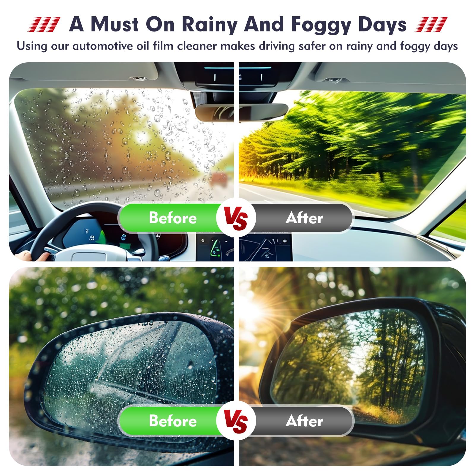 NONENDU Automotive Oil Film Cleaning Brush, Car Glass Oil Film Cleaner, Anti-Rain Fog Car Glass Cleaner, Car Windshield Cleaner