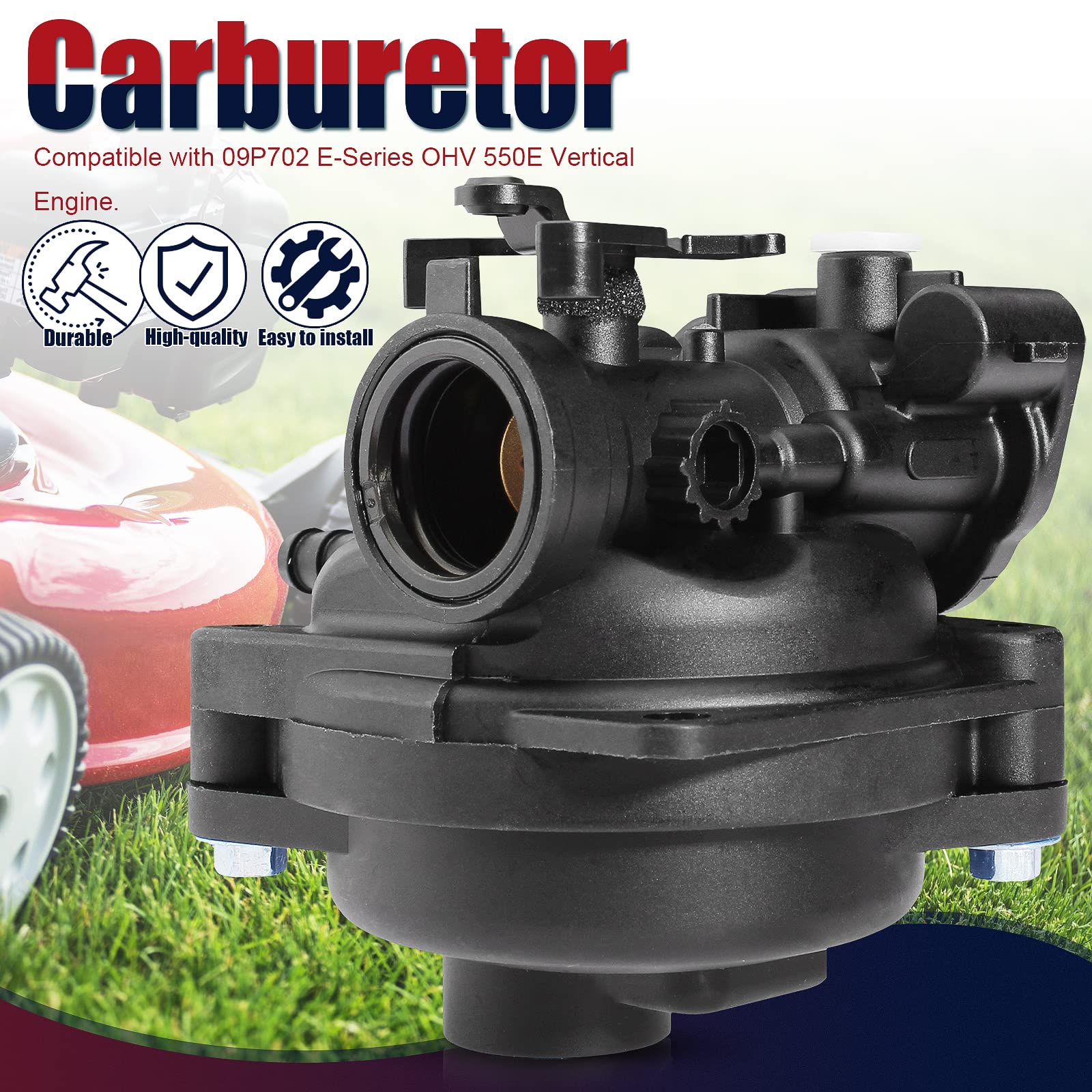 Liyyds 799583 Carburetor Kit Compatible With 590556 591109 591160 591979 593261 595656 798674 300E 450E 500E 550E 550Ex 08P500 08P502 09P602 09P702 Lawnmower