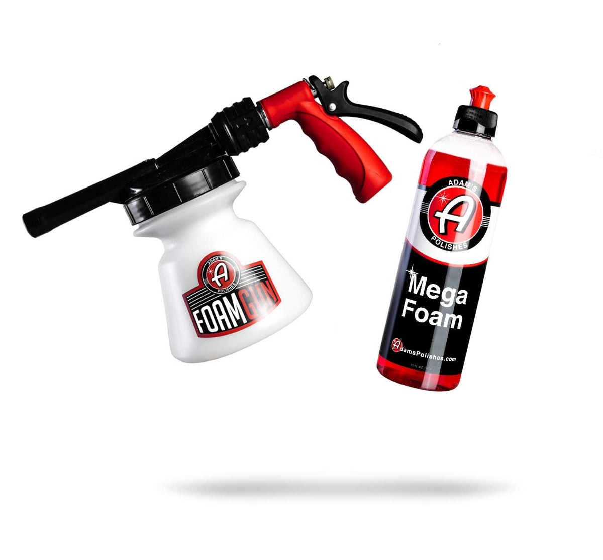 Adam’S Standard Foam Gun & Mega Foam Bundle - Car Wash & Car Cleaning Auto Detailing Tool Supplies | Car Wash Kit Soap Shampoo & Garden Hose For Thick Suds | No Pressure Washer Required | Car Wax