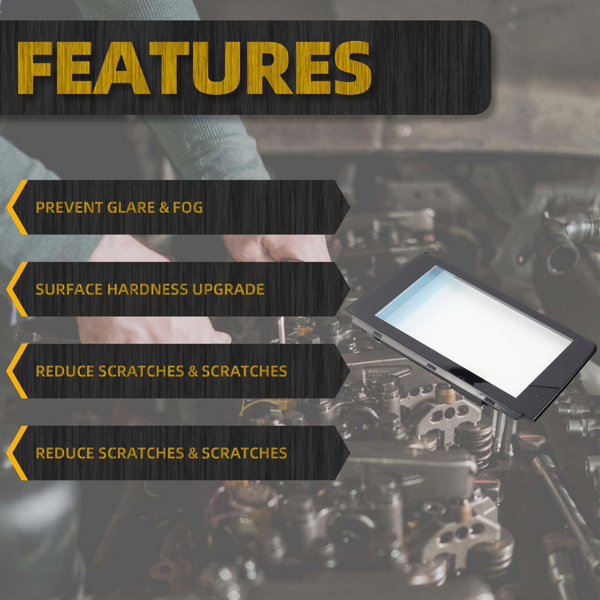 Dasbecan Uconnect 8'' Touch Screen Glass Digitizer Navigation Radio Compatible with Mazda CX-9 2016-2018 Replaces# TK48-611J0,TK