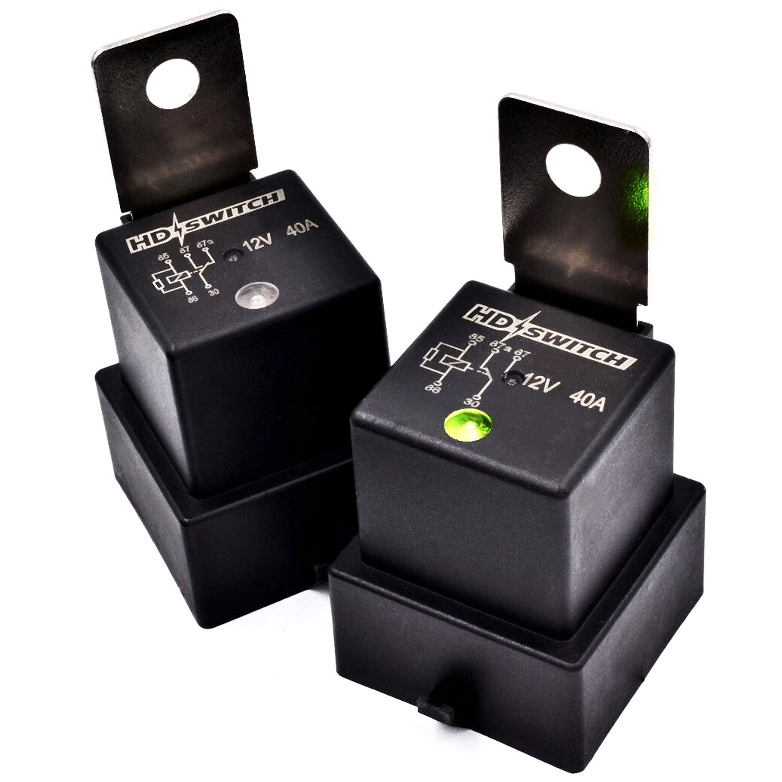 HD Switch -2 Pack- Waterproof Relay w/LED Indicator Replaces Hella 4RD-960388-31 - 4RD-960 388-22 - 4RD-960 388-06 - 4RD96038831