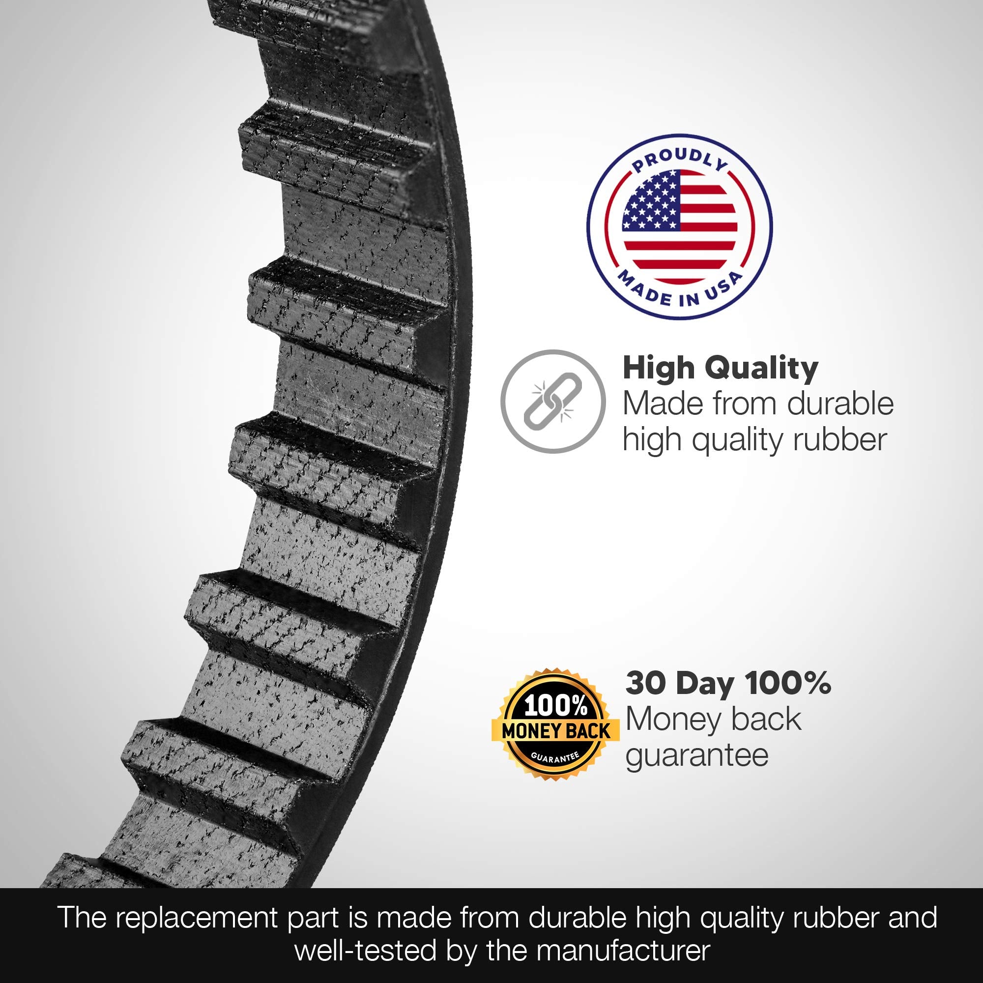 2 New Drive Belts Made In Usa For Delta 22-580 Planer