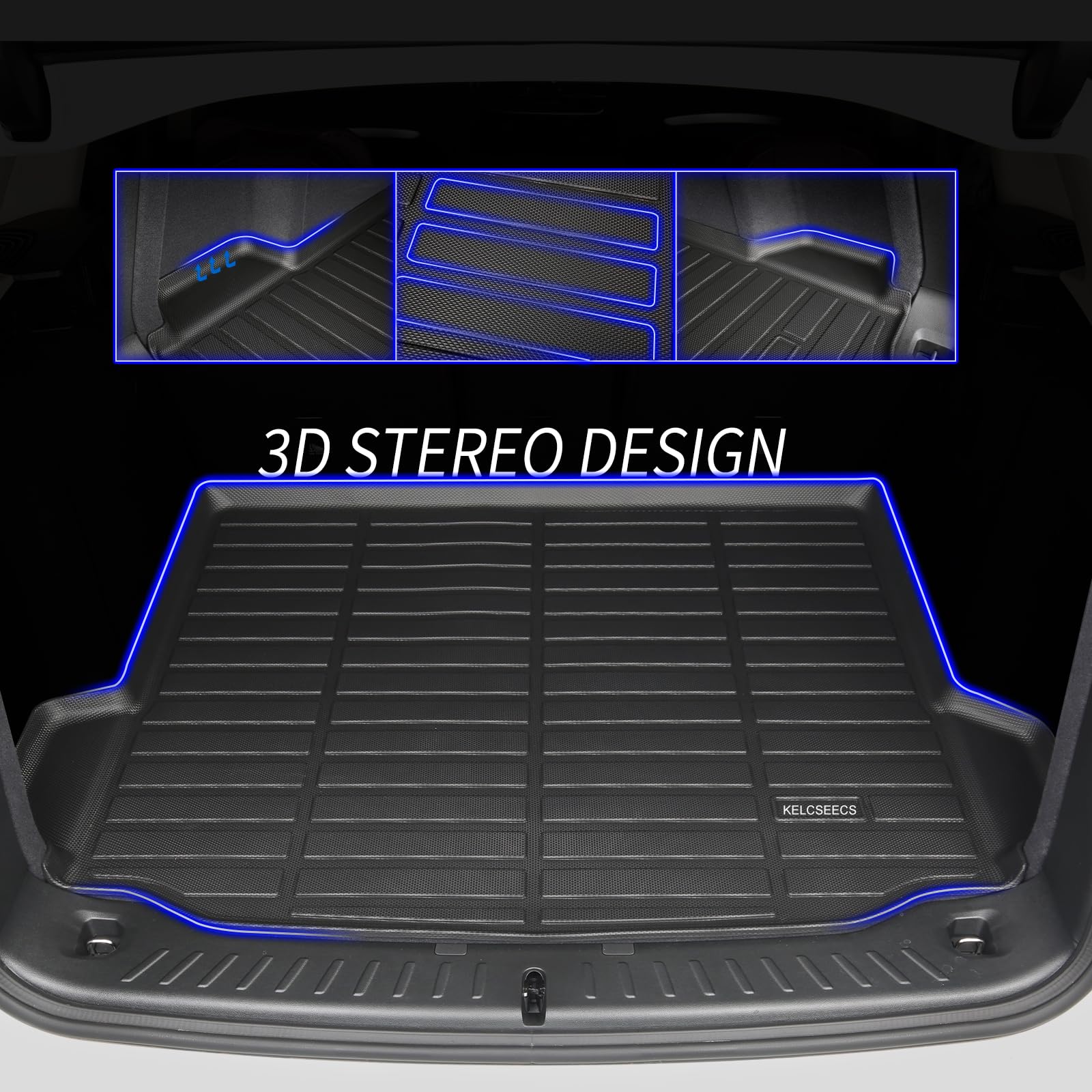 KELCSEECS Floor Mats & Cargo Liner Custom for Buick Envision 2021-2025 All Weather Protection TPE Floor Liners Front & Rear Row