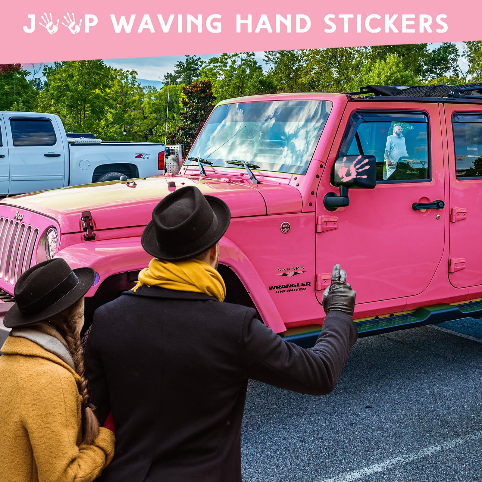 Sabary 2 Pcs Wave Stickers Wave Sign Decal Compatible With Suv Off Road Vehicle For Automobile Hand Stickers Car Decoration For