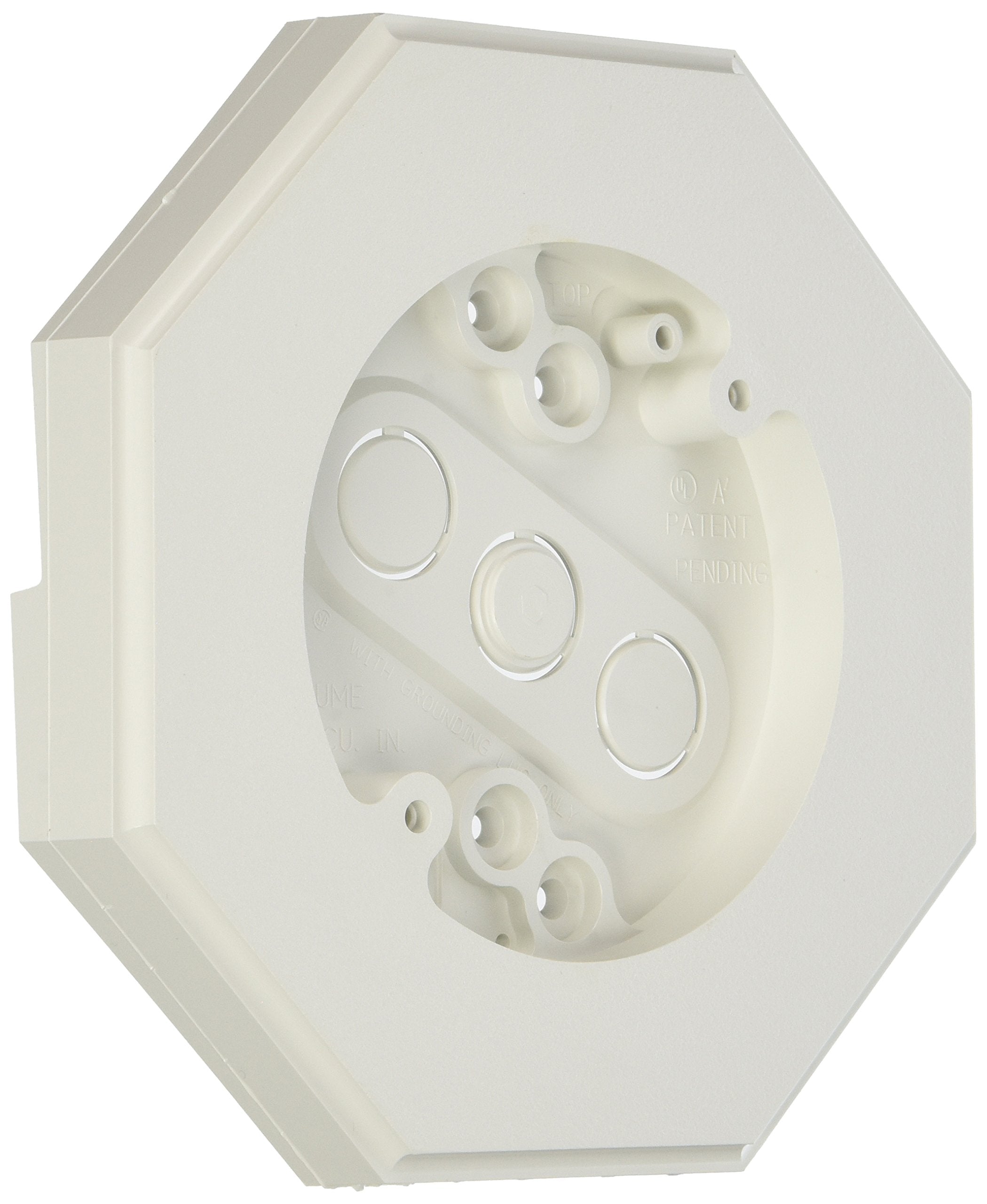 Arlington Industries 8131-1 8131 Wall Plate, 1/4-Inch Or 5/16-Inch Siding & Shingles, White