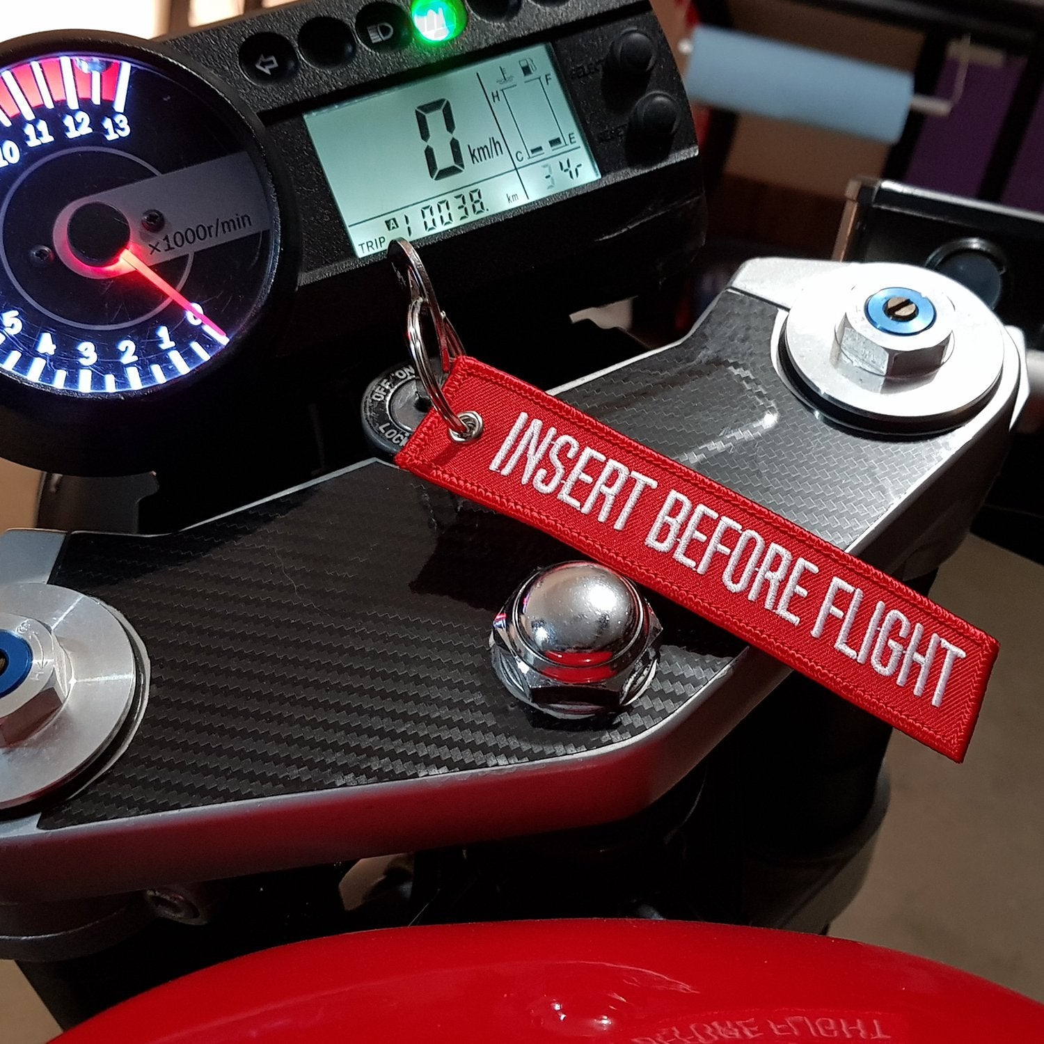 Motoloot Keychain For Motorcycles, Scooters, Cars And Gifts (Insert Before Flight)