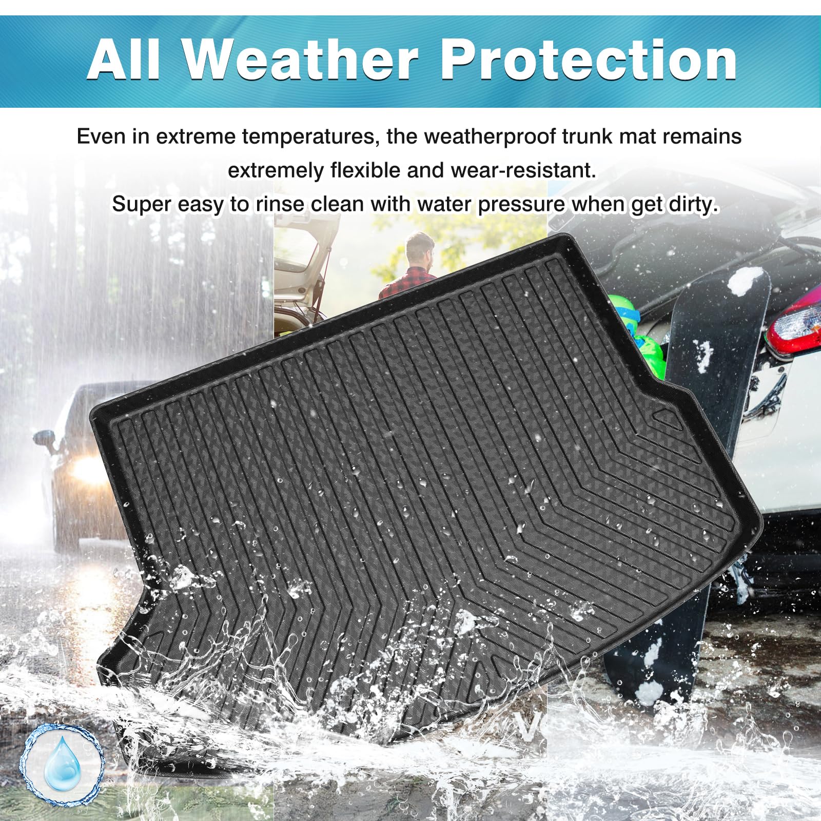 Mixsuper Custom Fit Cargo Liner For 2021-2025 Kia Seltos, Fit Seltos Sx/Sx Turbo, Only Fits Models With Subwoofer In Cargo Area,