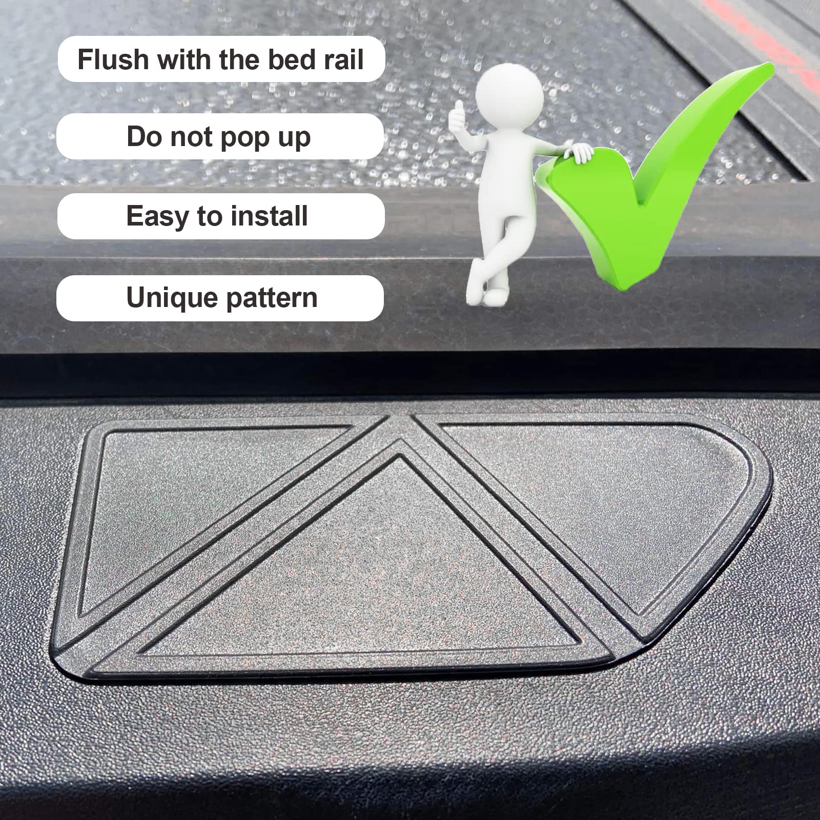 Jkcover Bed Rail Stake Pocket Covers Compatible With Chevy Silverado/Gmc Sierra 2500/3500Hd(2020-2023 2024) Chevy Silverado/Gmc