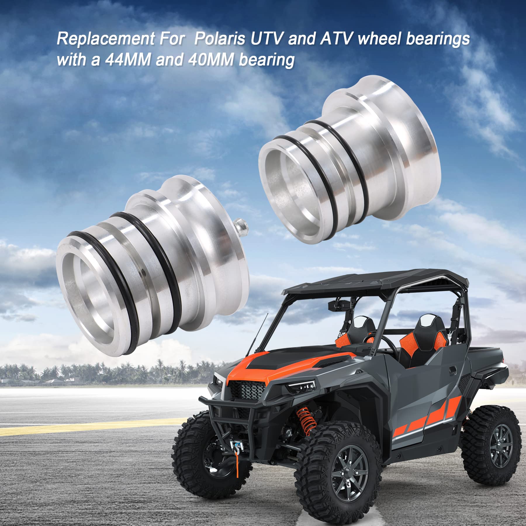 JDMSPEED New 44/40MM Front Rear Wheel Bearing Greaser Tools Replacement for Polaris Ranger 570 800 900 1000XP Sportsman 500 850