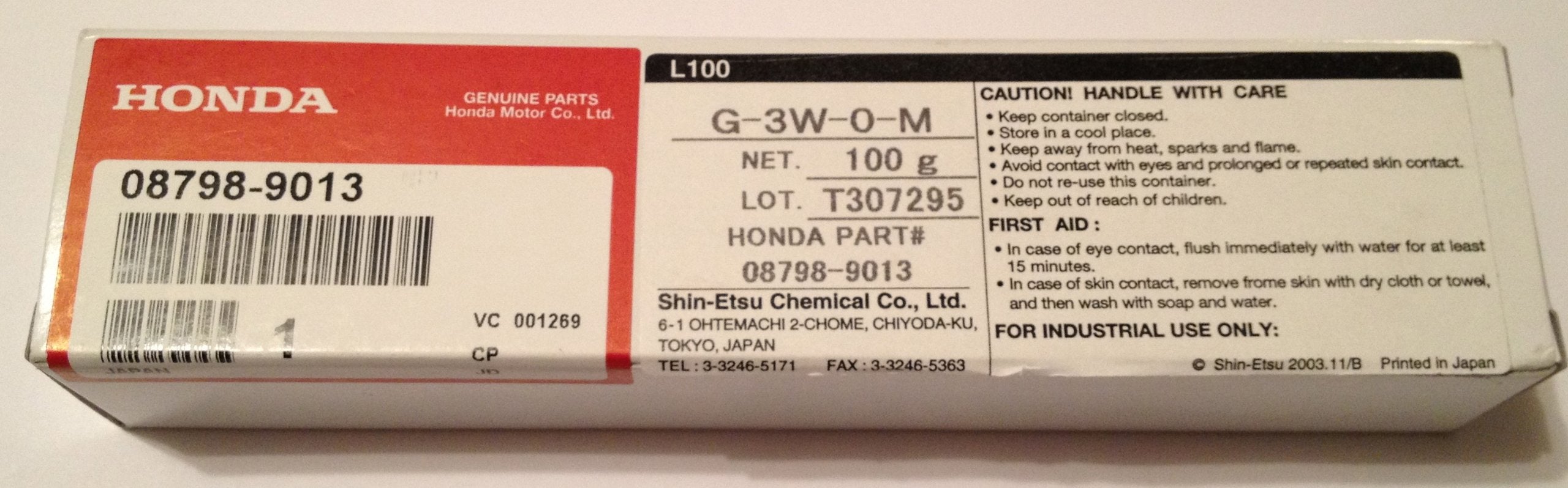 Honda Genuine 08798-9013 Silicone Grease
