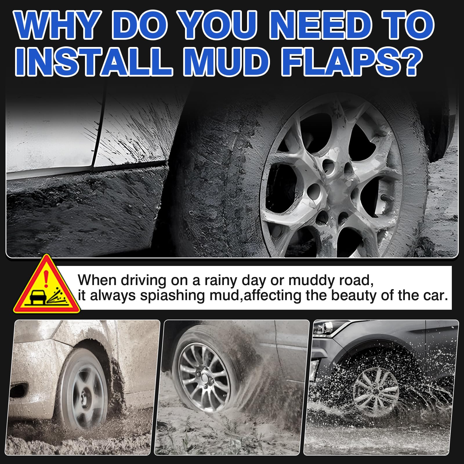 Autorder Mud Flaps Splash Guards For 2024 2025 Chevrolet Trax Accessories Mudflap Fender Flares Front And Rear Mud Guard Set 4Pc