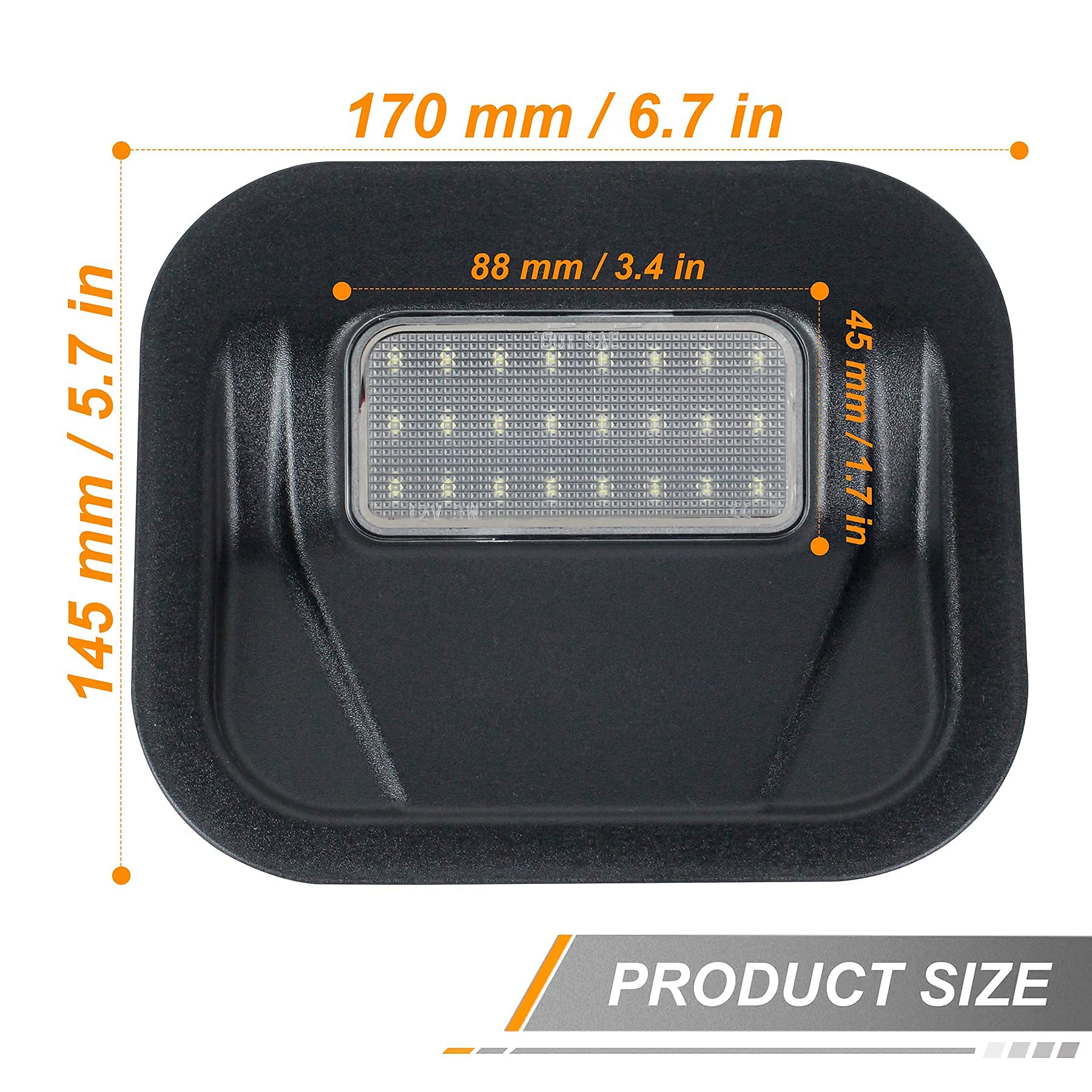 HERCOO Tailgate Step Light LED Truck Bed Multi-Pro Lamp Kit Compatible with GMC Sierra 1500 2500 HD 3500 HD 2020-2021 Chevrolet