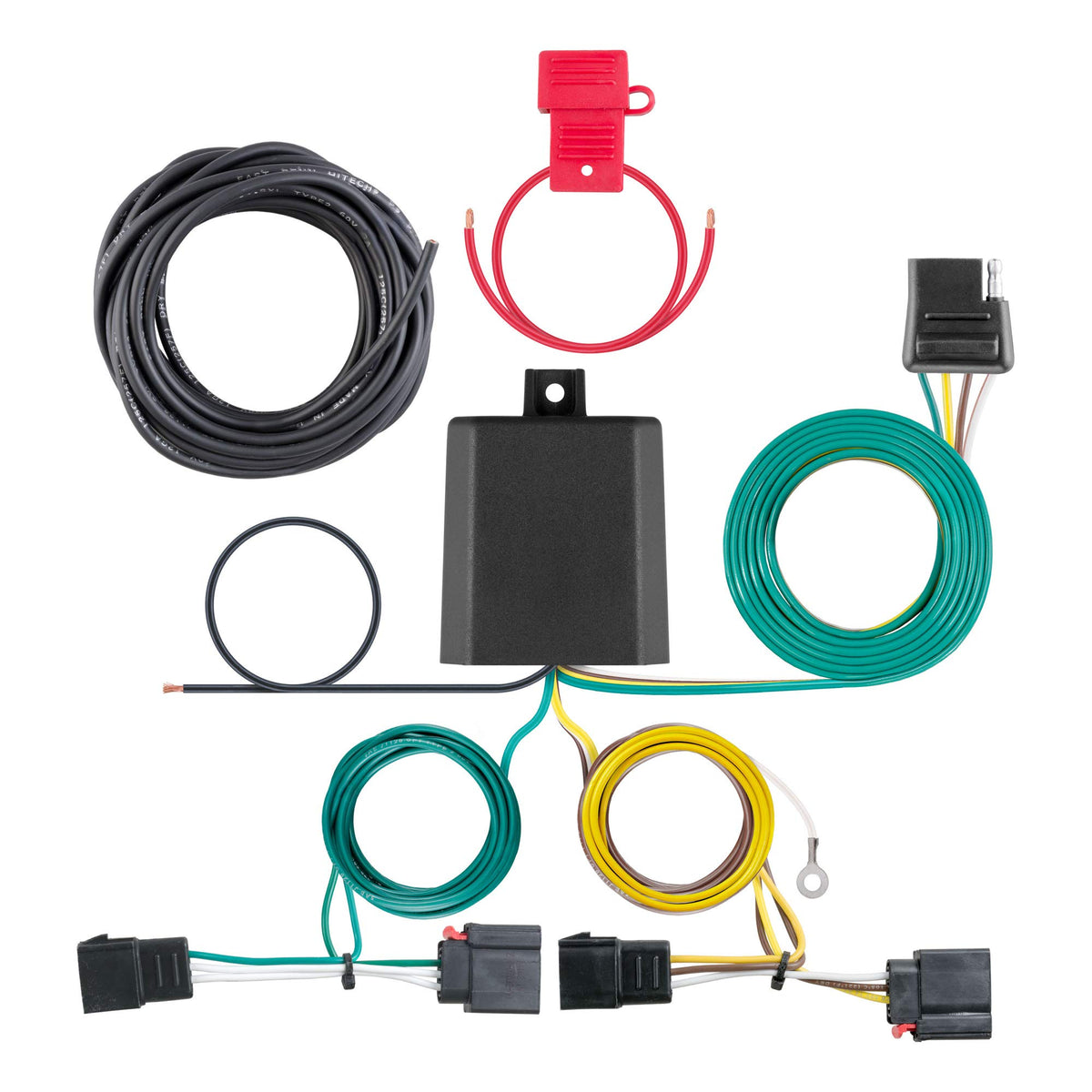 Curt 56333 Vehicle-Side Custom 4-Pin Trailer Wiring Harness, Select Chrysler Town And Country, Dodge Durango, Grand Caravan, Jee