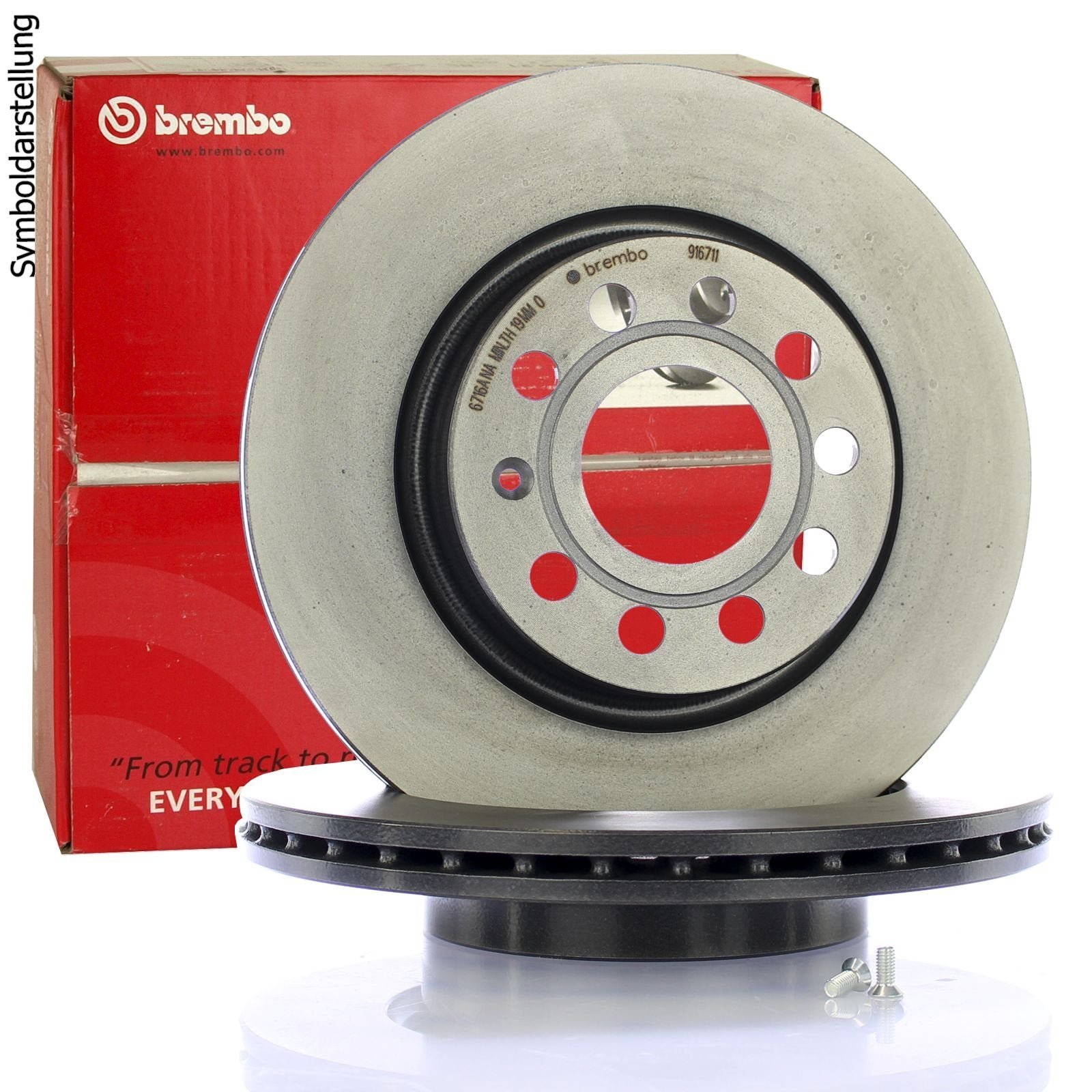 Brembo 09.A407.11 UV Coated vented Front Brake Rotor HONDA/HONDA (DONGFENG) OE# 45251S9AE50