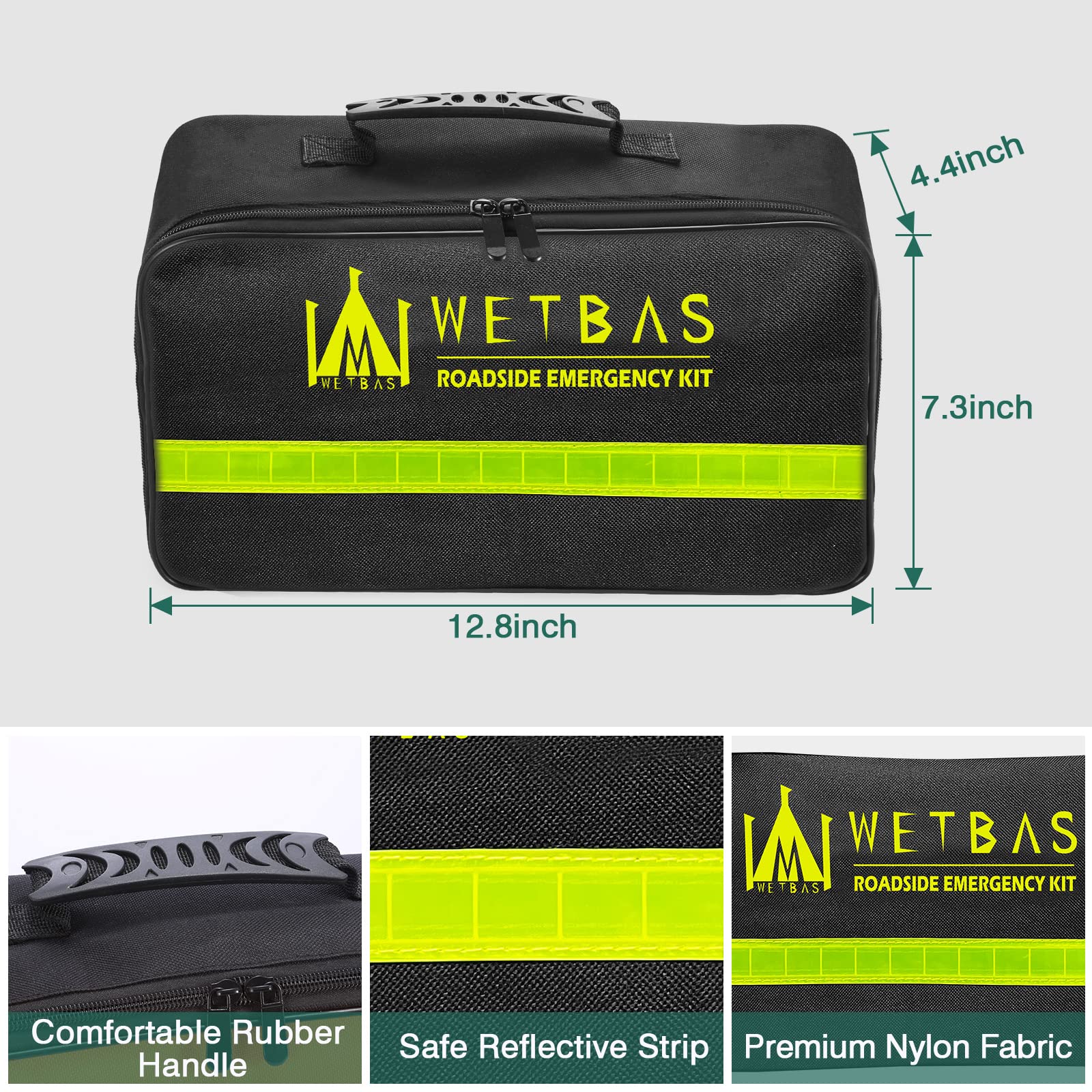 Wetbas Car Roadside Emergency Kit, Auto Vehicle Safety Emergency Road Side Assistance Kits Essentials, Solenoid Starter Repair K