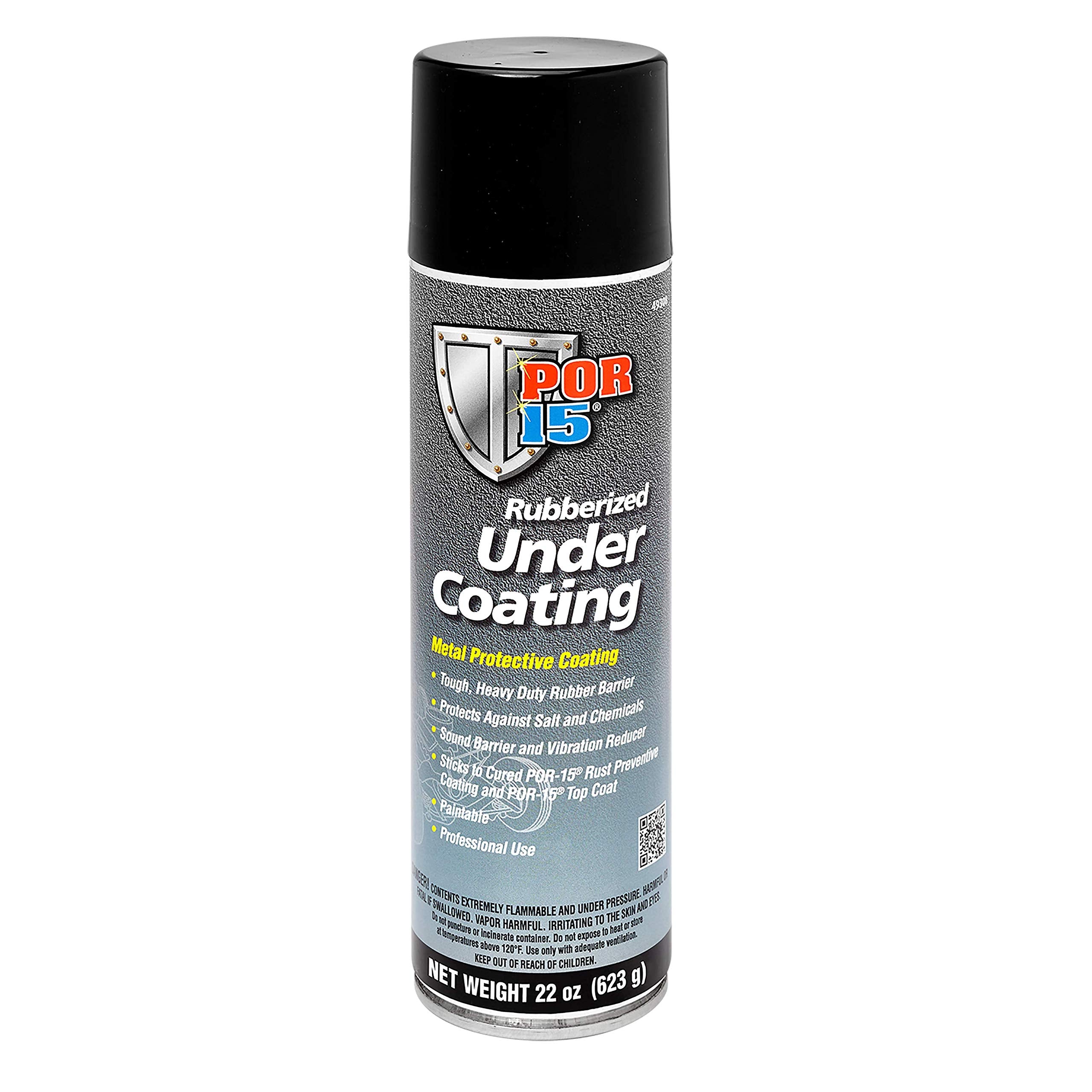 Por-15 Rubberized Undercoating, Metal Protective Spray Rubber Coating, Stop And Prevent Rust, 22 Fluid Ounces, Black