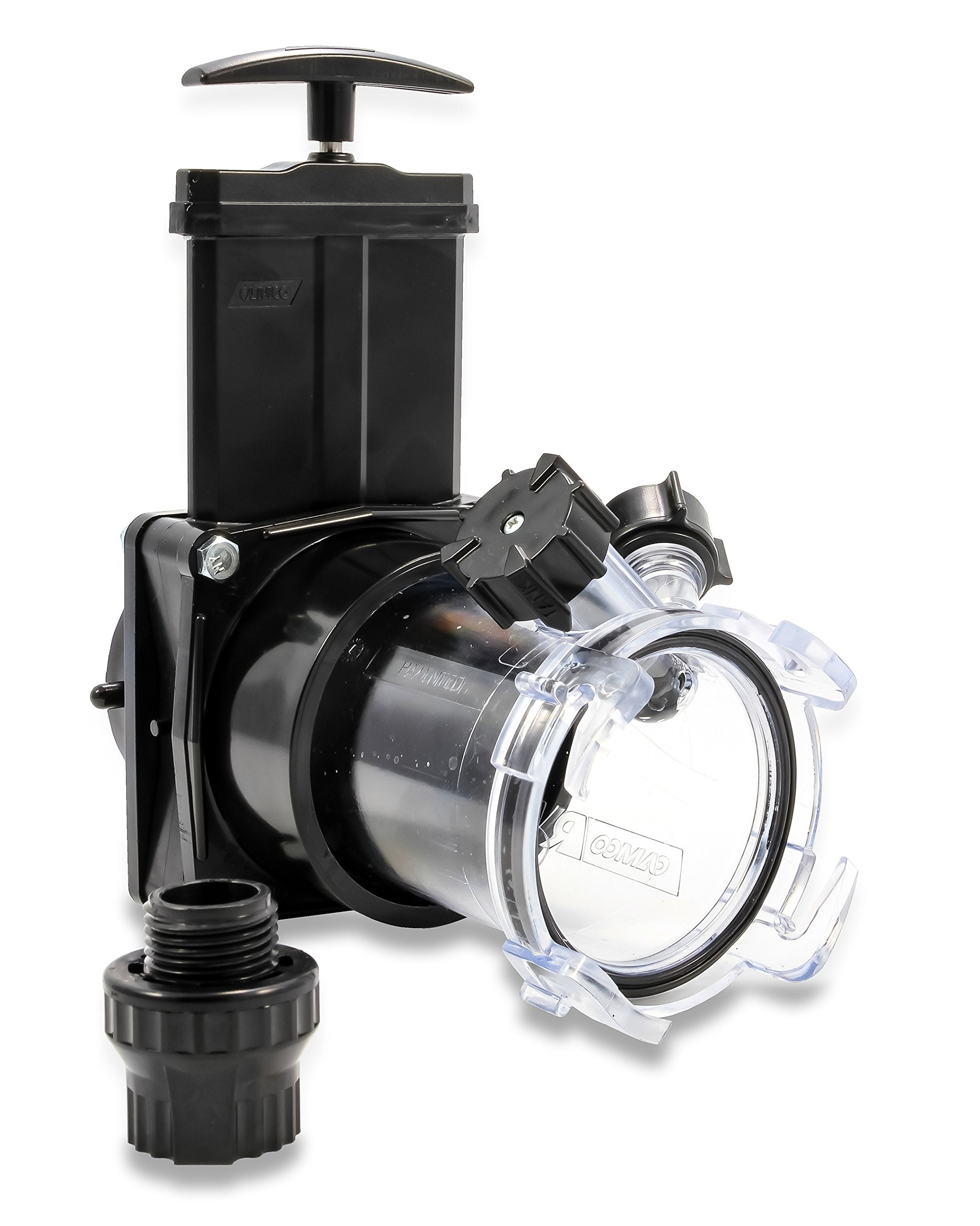 Camco Dual Flush Pro Camper/RV Holding Tank Rinser - Features 3-Inch Gate Valve & Reverse Flush Valve - Empties & Flushes RV Black Water Tanks and RV Sewer Hose (39062)